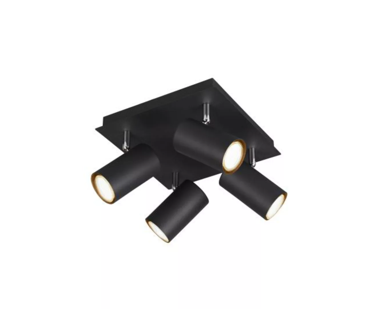 Deckenleuchte MARLEY 4xGU10 von TRIO Leuchten 802430432 Schwarz günstig online kaufen