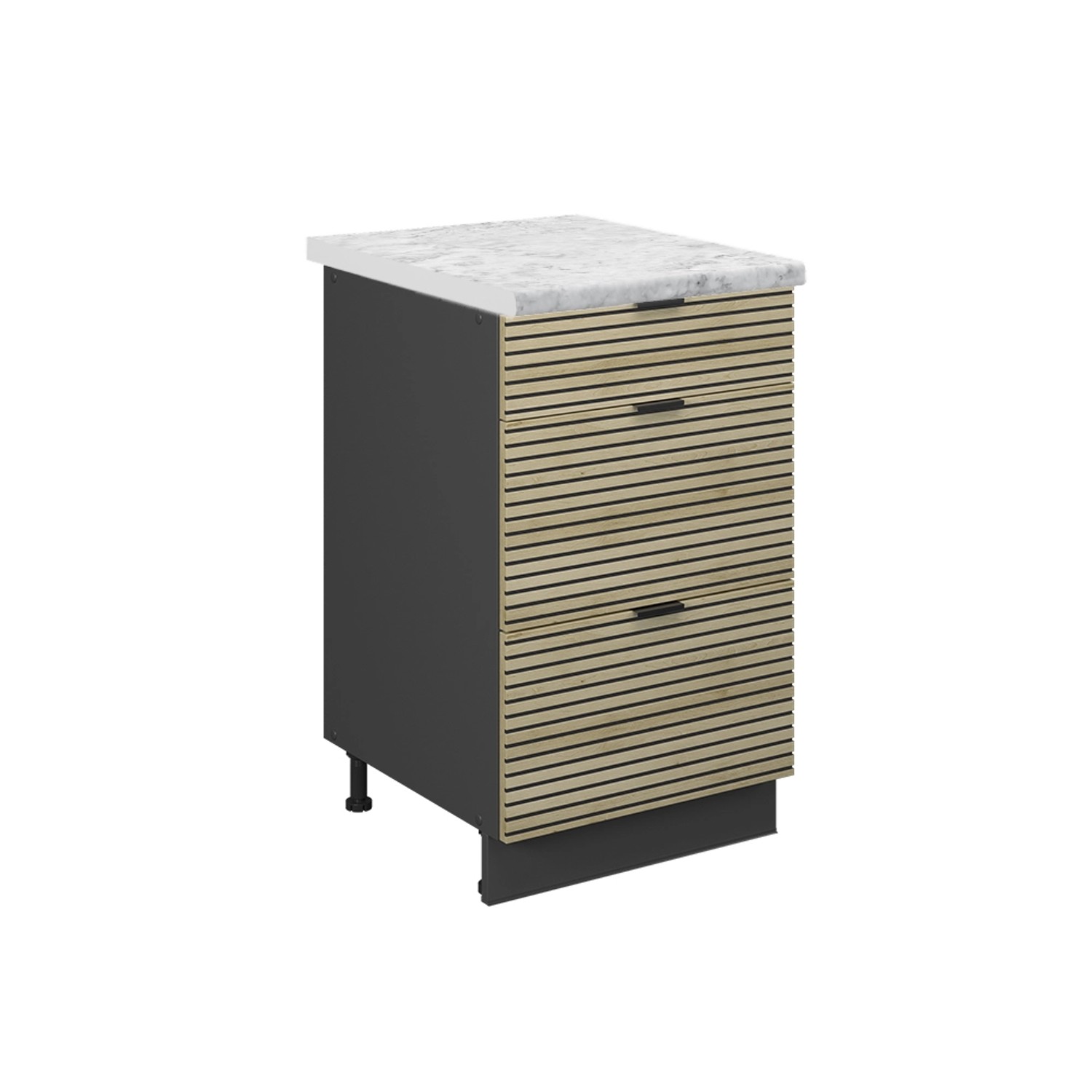 Vicco Unterschrank Fame-Line, Eiche Paneel/Goldkraft Eiche, günstig online kaufen