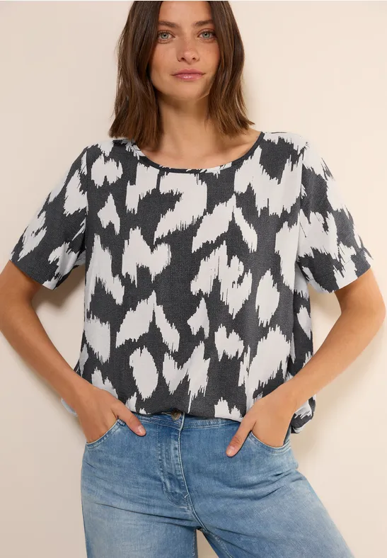 Cecil Shirtbluse, mit Rundhalsausschnitt günstig online kaufen