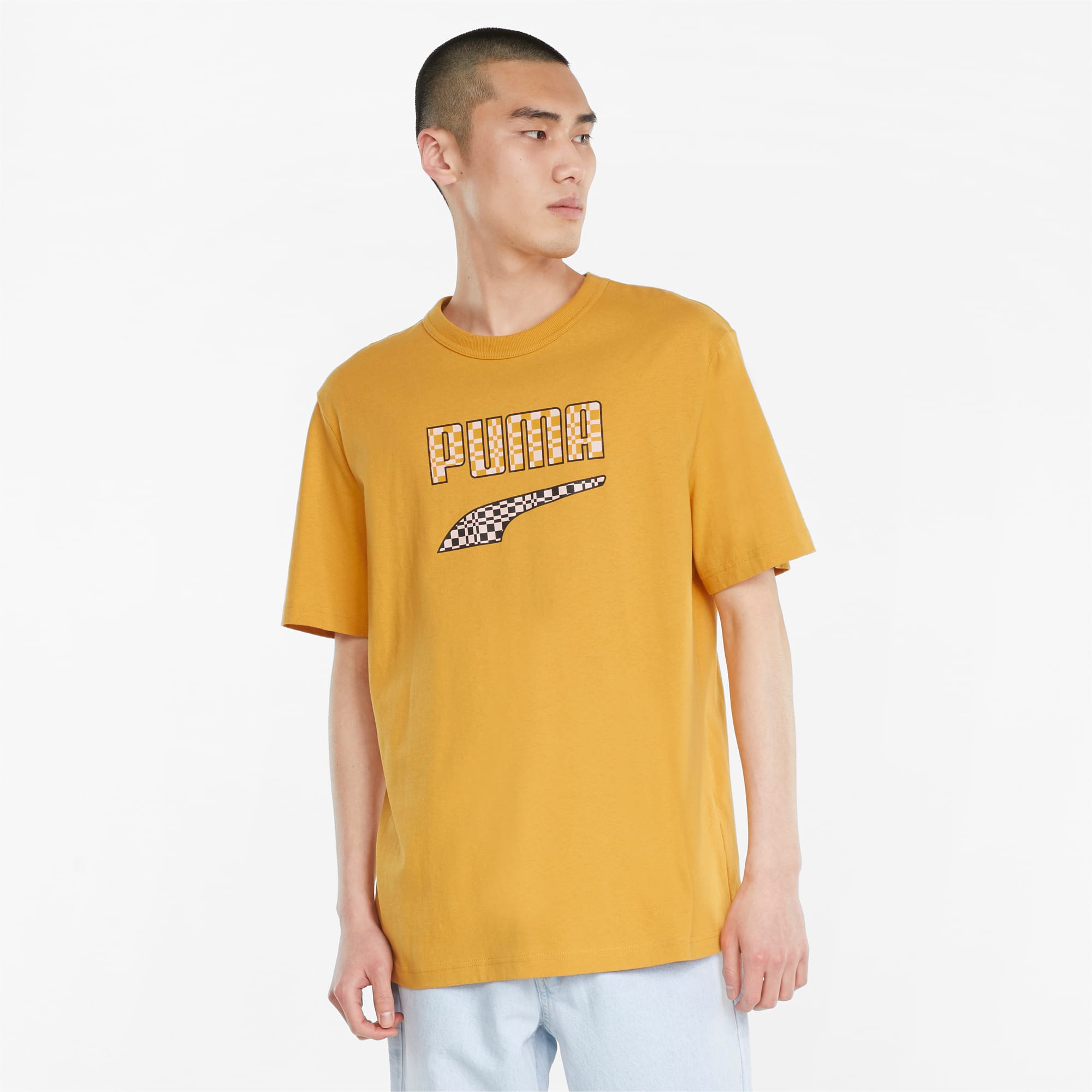 PUMA Downtown Logo-T-Shirt für | Mit Aucun | Gelb | Größe: XXL günstig online kaufen