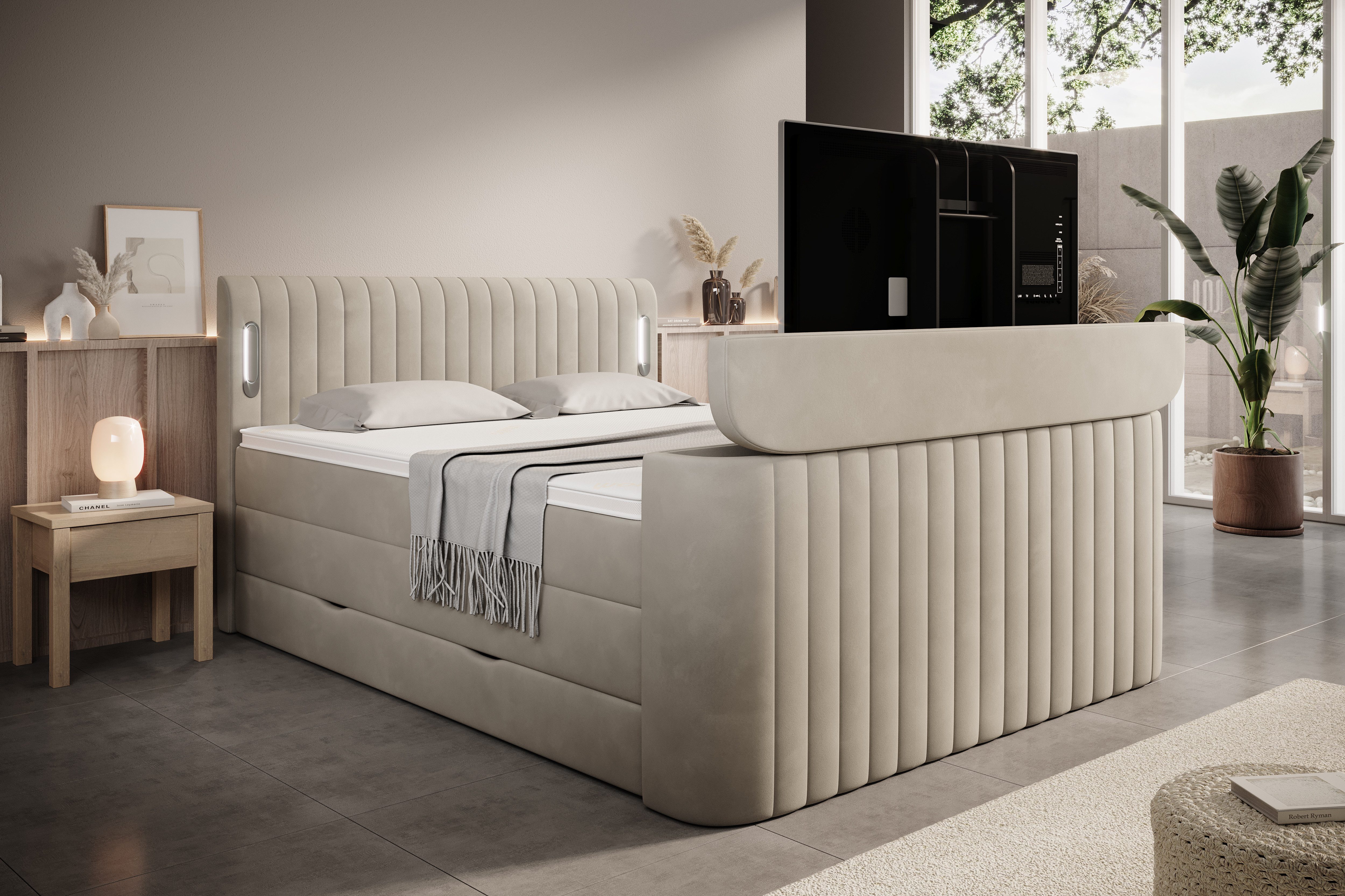 wonello Boxspringbett FLY mit TV-Lift, mit günstig online kaufen