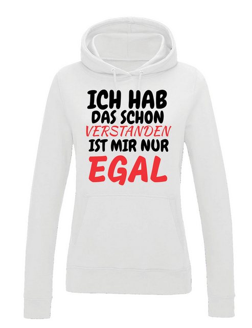 Youth Designz Kapuzenpullover Verstanden Egal Damen Hoodie Pullover mit wit günstig online kaufen