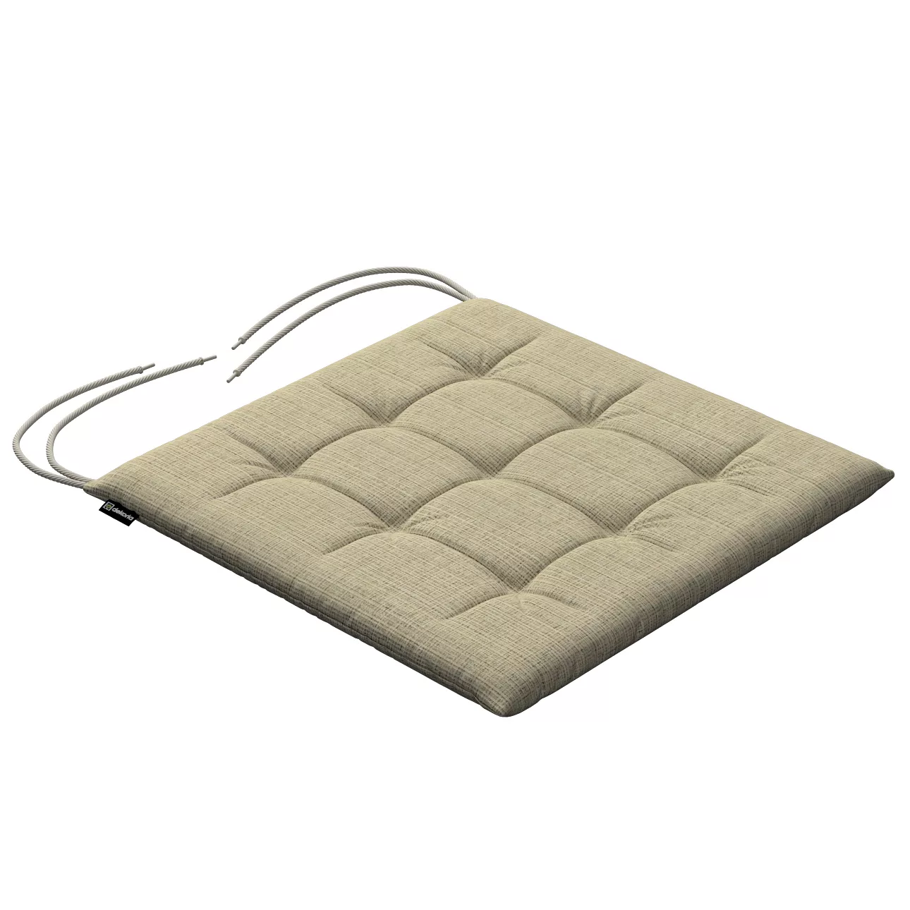 Stuhlkissen Ulrich mit Bindeschnur, beige-creme, 40 x 40 x 3,5 cm, Living ( günstig online kaufen