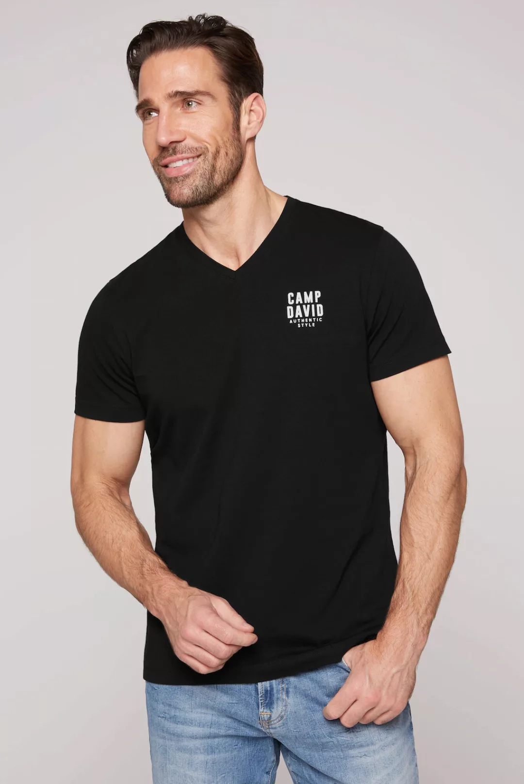 CAMP DAVID V-Shirt, mit Elasthan-Anteil günstig online kaufen