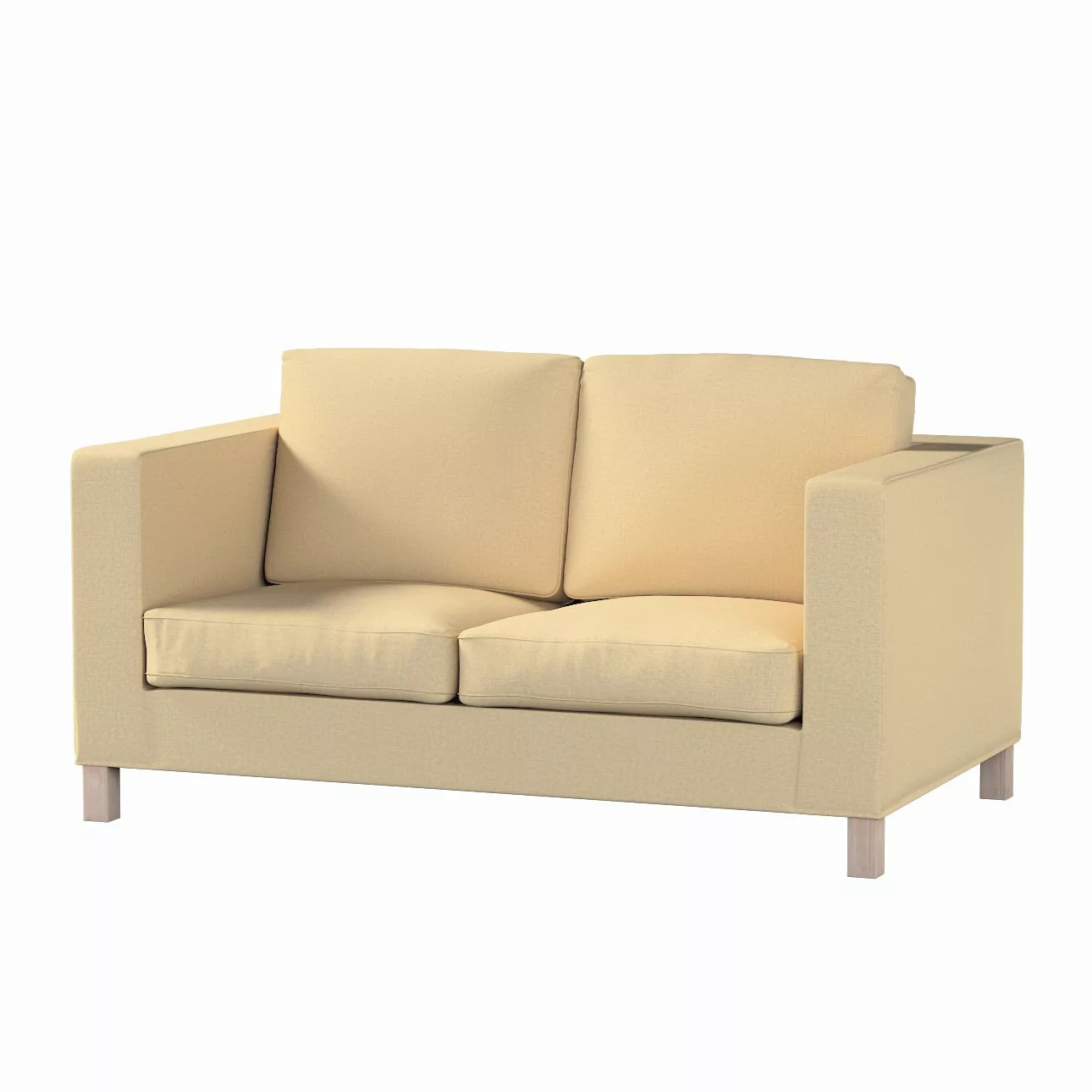 Bezug für Karlanda 2-Sitzer Sofa nicht ausklappbar, kurz, sandfarben, 60cm günstig online kaufen