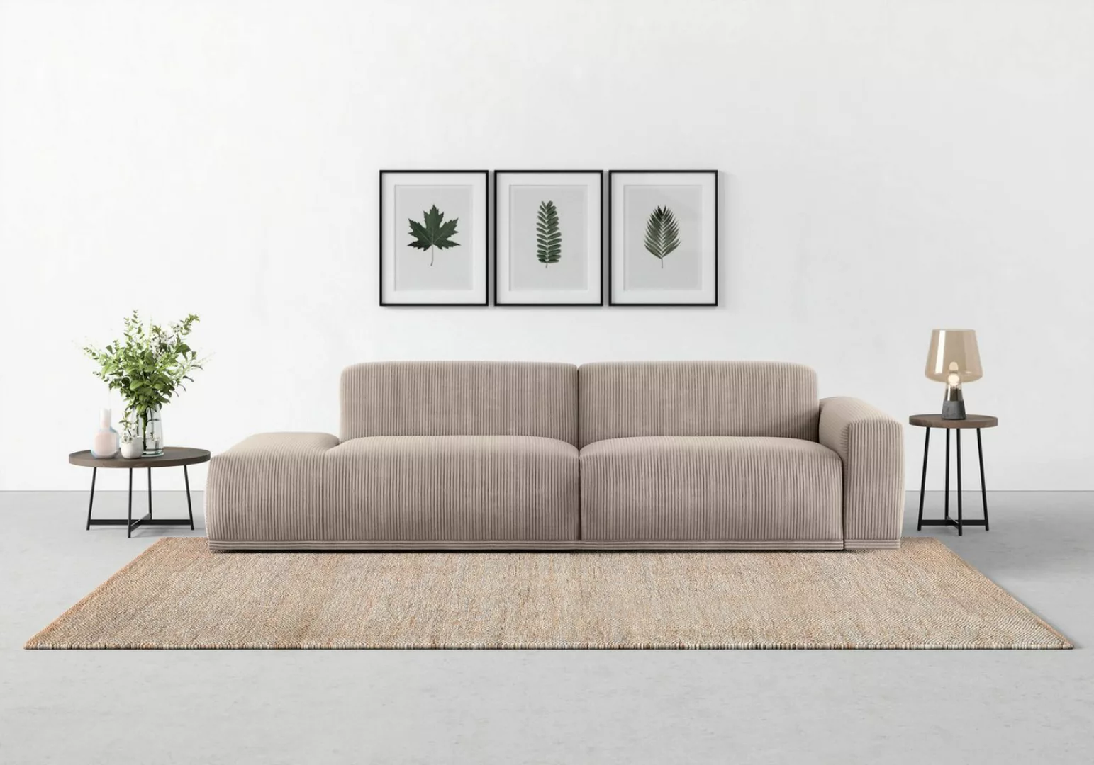 TRENDMANUFAKTUR Big-Sofa Braga, in moderner Optik, mit hochwertigem Kaltsch günstig online kaufen