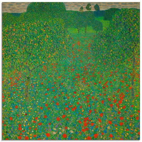 Artland Glasbild »Feld mit Mohn«, Blumen, (1 St.), in verschiedenen Größen günstig online kaufen