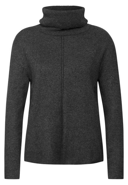 STREET ONE Rollkragenpullover in melierter Optik günstig online kaufen