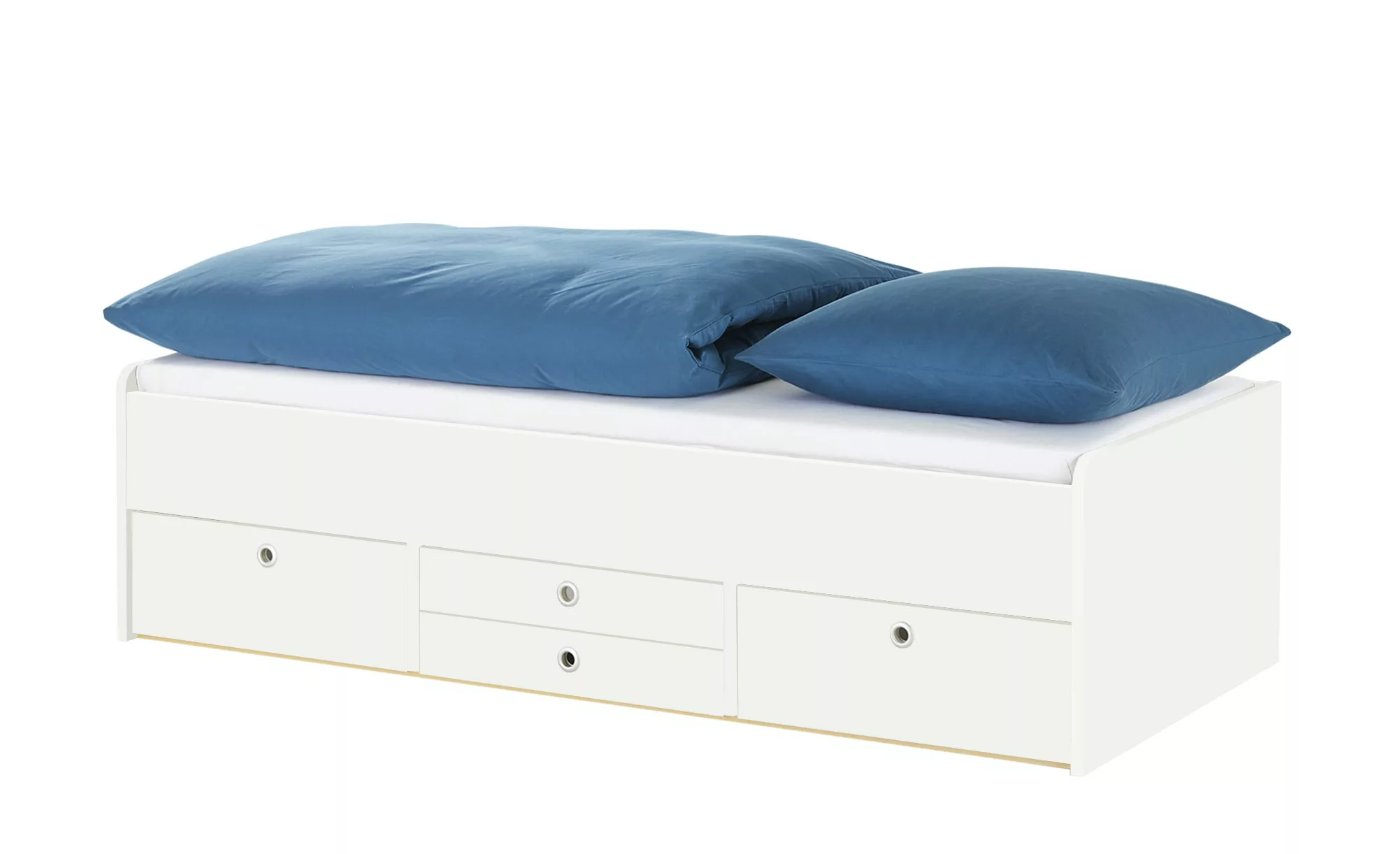 Schubkastenbett  Grow Up - weiß - 127 cm - 54,5 cm - Betten > Bettgestelle günstig online kaufen