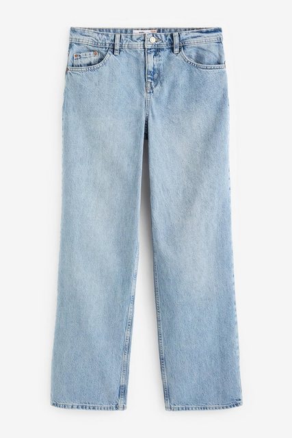 Next Weite Jeans Baggy-Jeans mit weitem Bein – Petite (1-tlg) günstig online kaufen