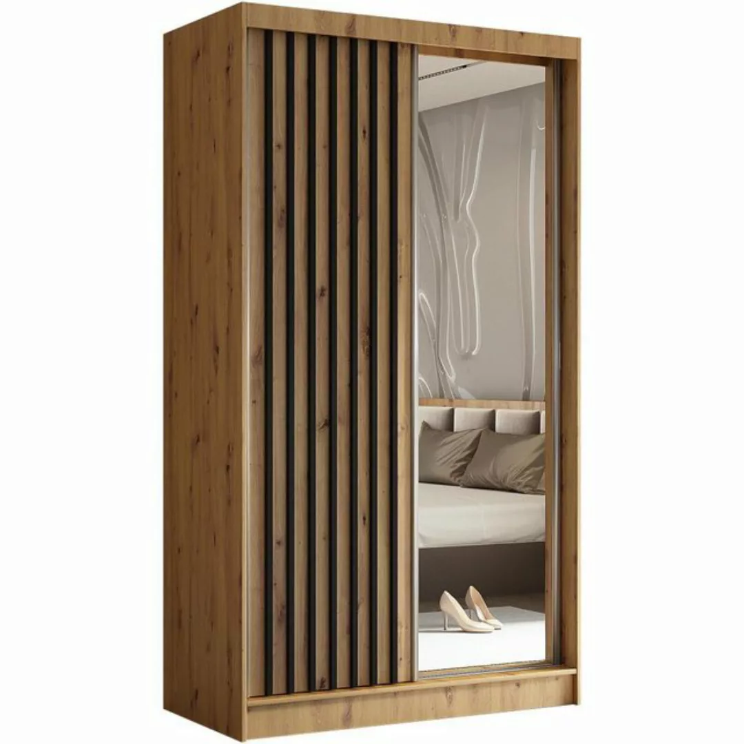 Beautysofa Kleiderschrank Helix (Garderobe mit Scharniertüren, mit Spiegel, günstig online kaufen