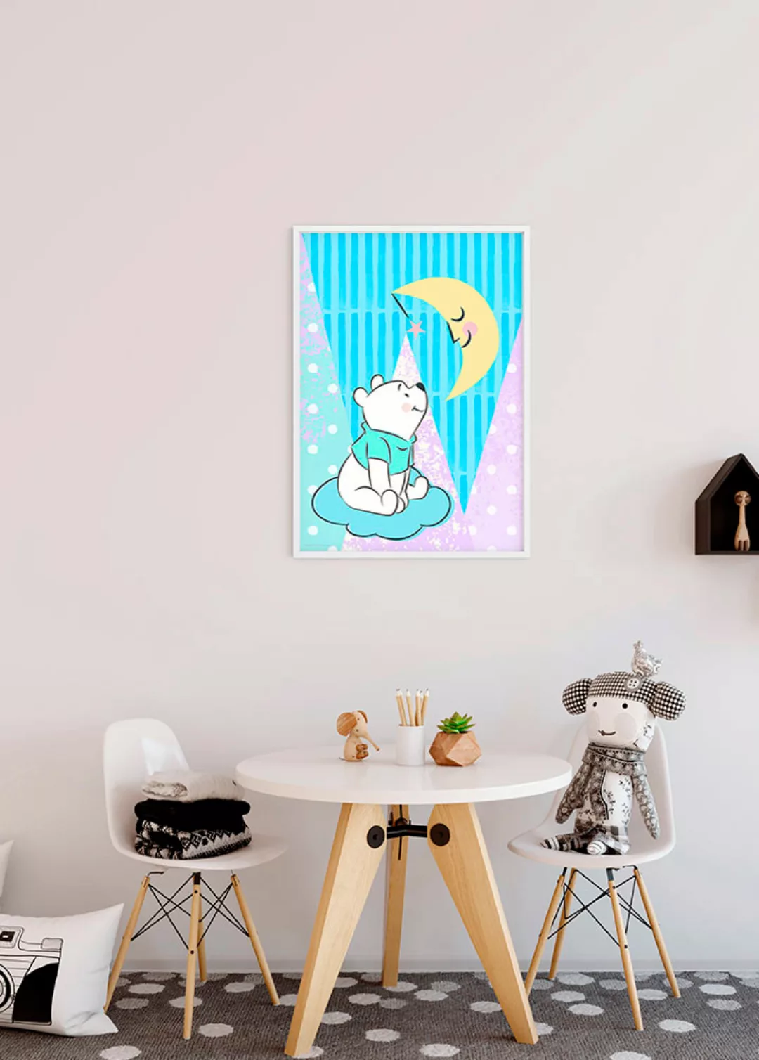 Komar Wandbild Winnie Pooh Moon 50 x 70 cm günstig online kaufen