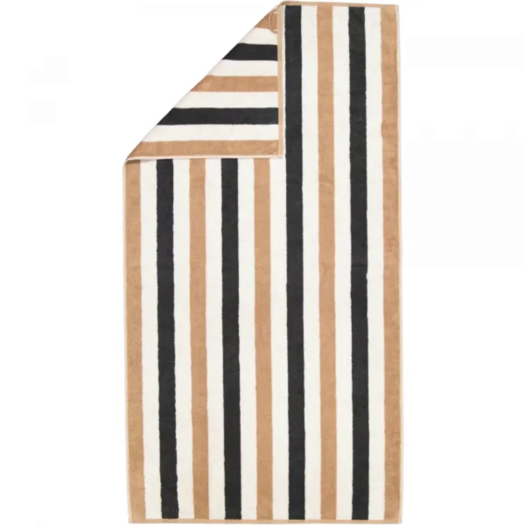 Cawö Handtücher Coast Stripes 6213 - Farbe: anthrazit-natur - 37 - Duschtuc günstig online kaufen