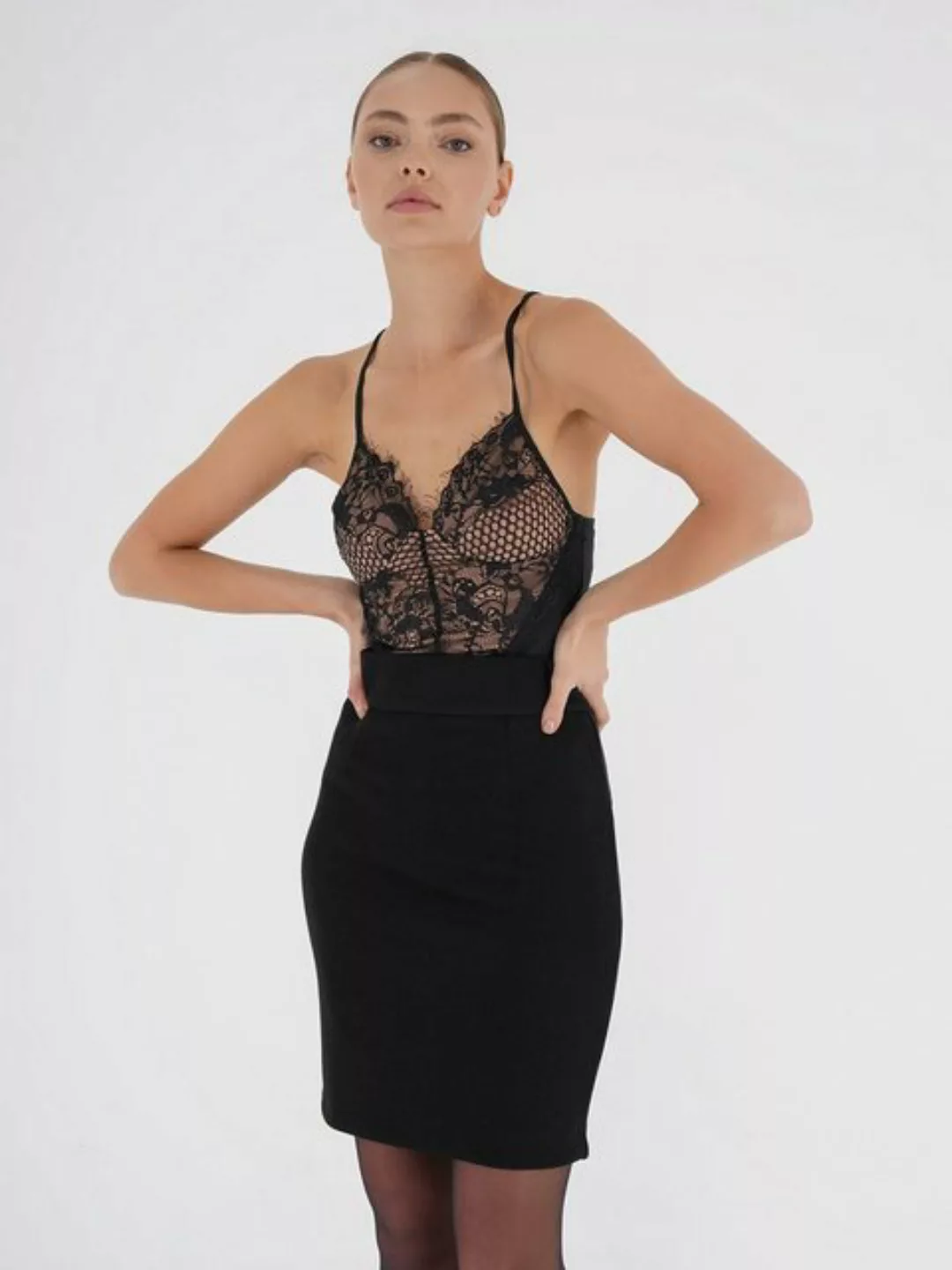 Freshlions Bleistiftrock Freshlions Oversize Skirt schwarz XL günstig online kaufen