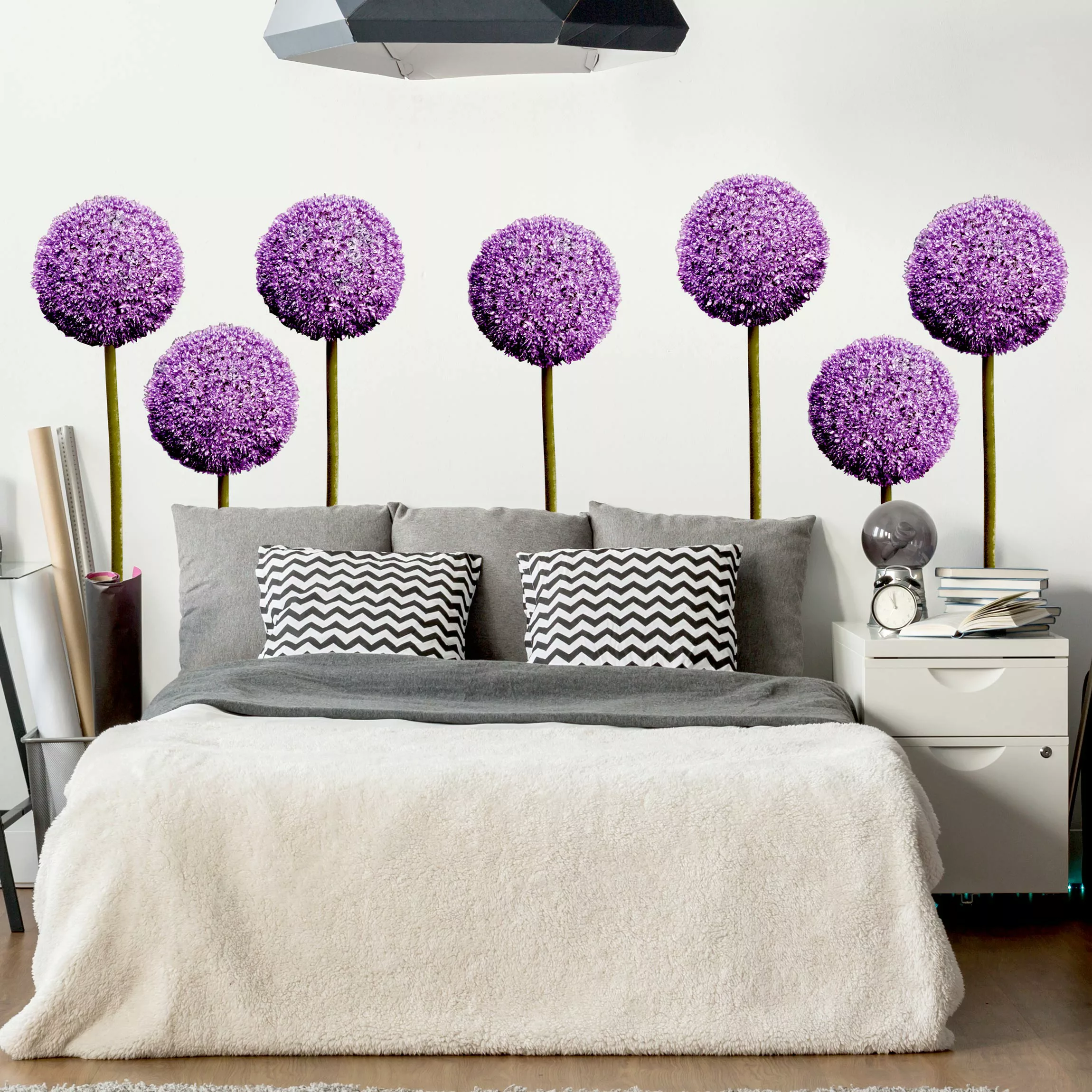 Wandtattoo Blumen Allium Kugel-Blüten 7er Set günstig online kaufen