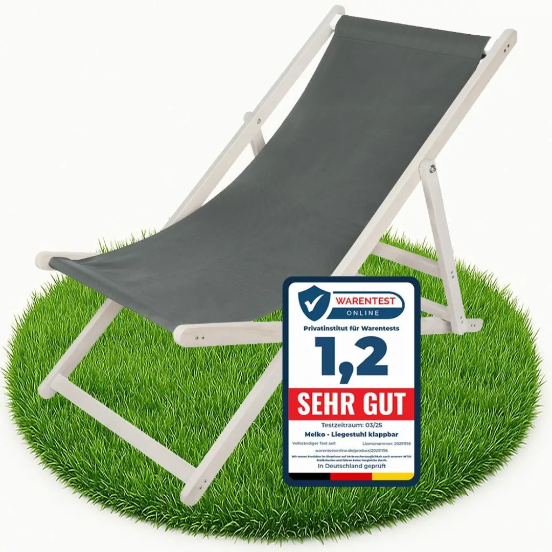 Melko Gartenstuhl Strandliege klappbar Liegestuhl Gartenliege günstig online kaufen