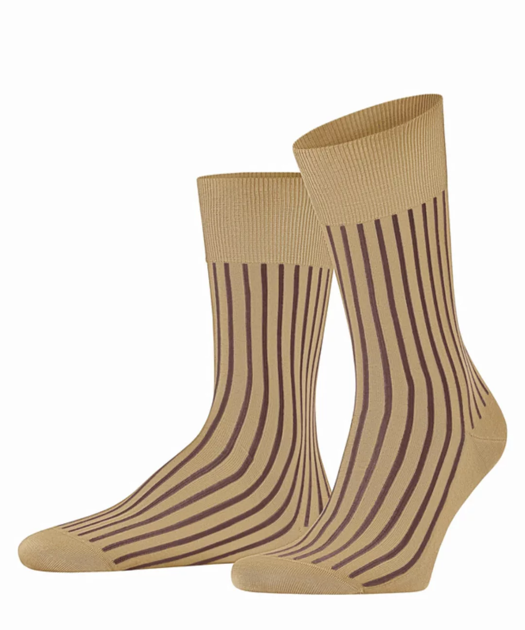 FALKE Shadow Herren Socken, 45-46, Beige, Rippe, Baumwolle, 14648-406606 günstig online kaufen
