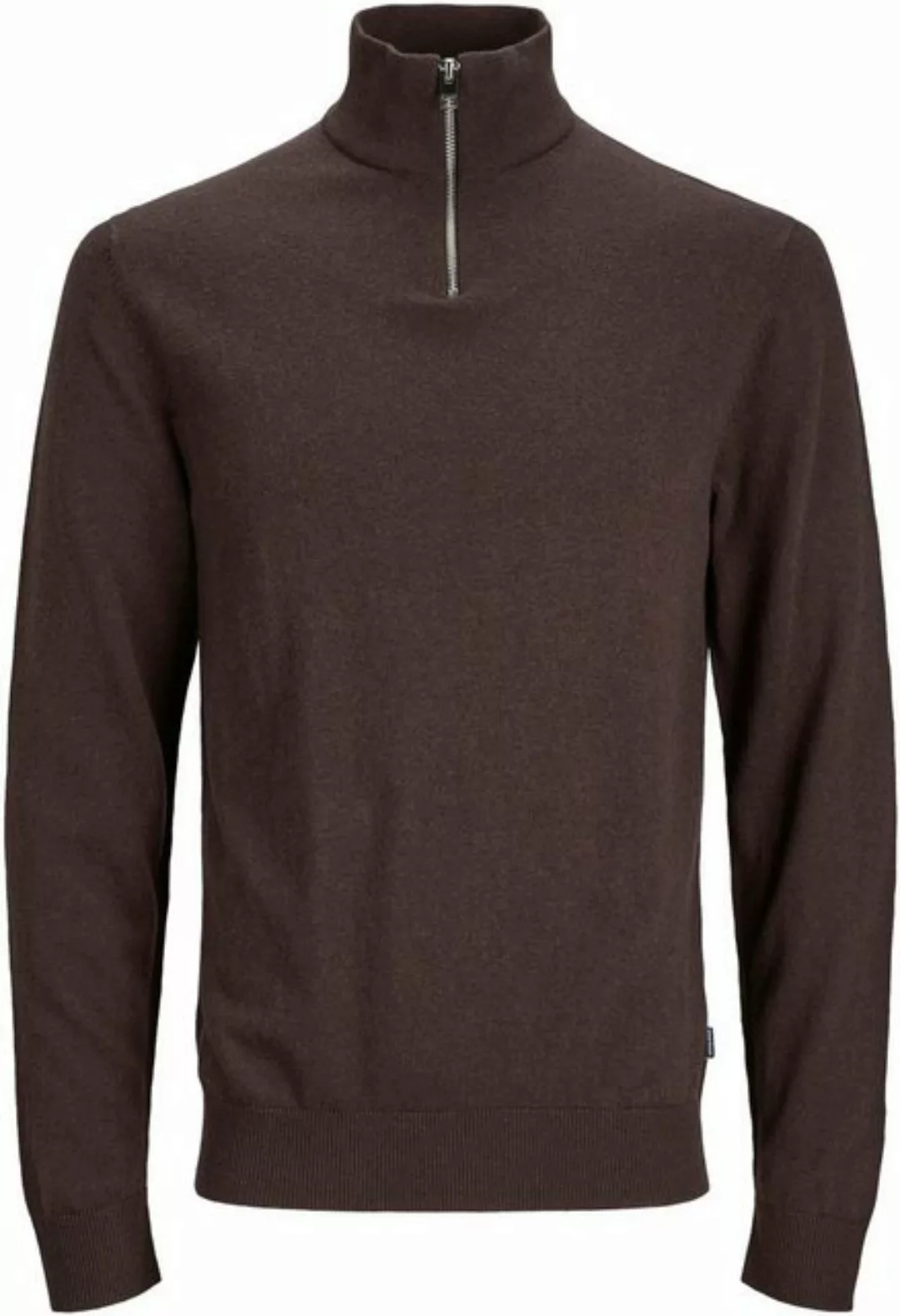 Jack & Jones Troyer JJEEMIL KNIT HALF ZIP NOOS mit Rippbündchen günstig online kaufen