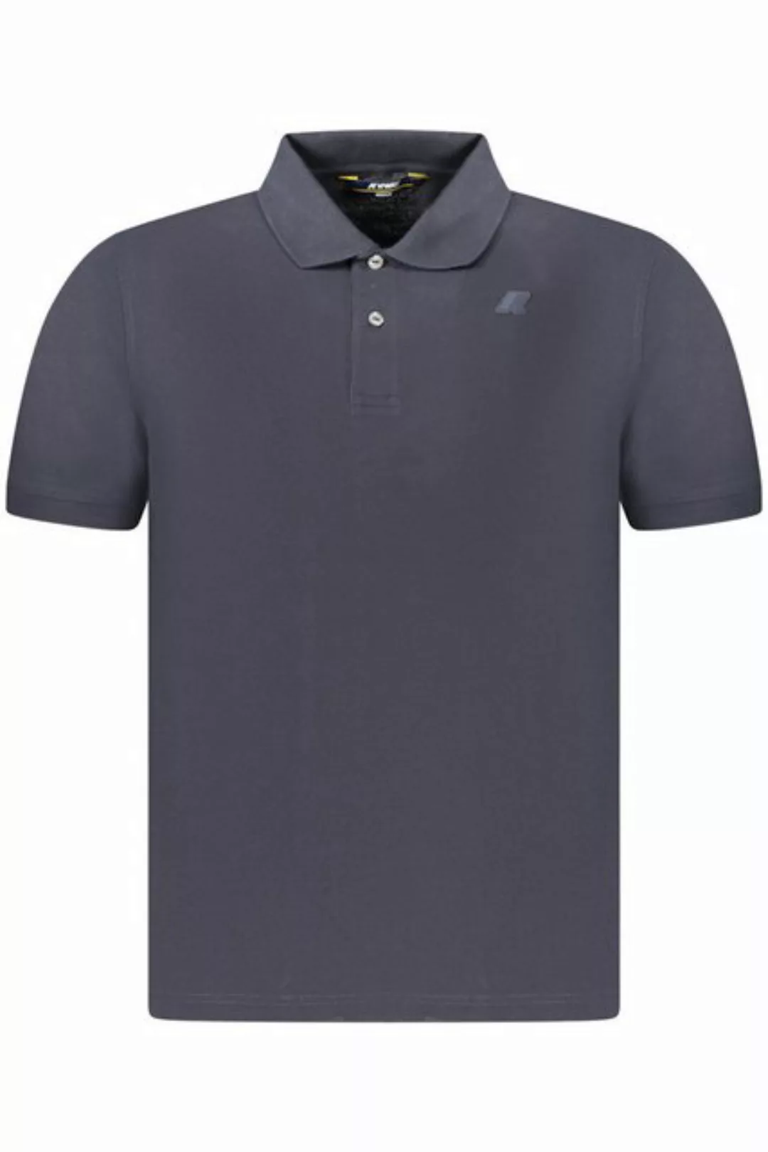 K-Way Poloshirt Kurzarm Herren-Poloshirt Blau mit Applikation und günstig online kaufen