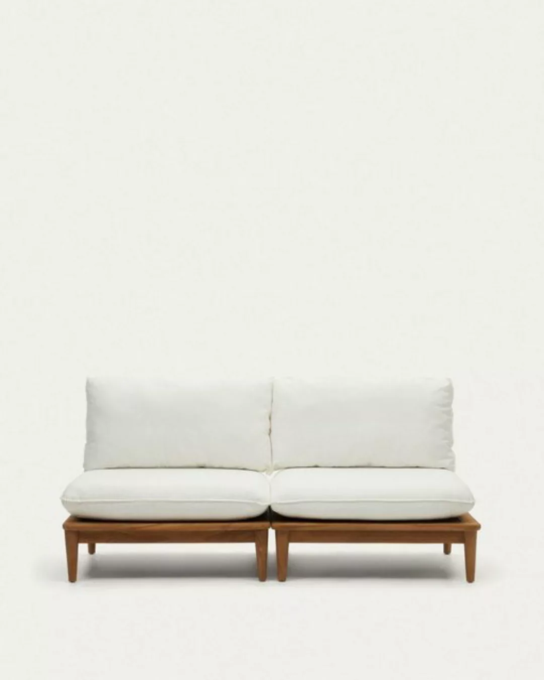 Natur24 Sofa Set aus zwei modularen Sesseln Portitxol 180 x 65 x 90 cm weiß günstig online kaufen