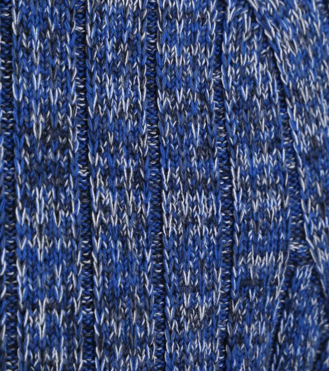 Marc O'Polo Baumwolle Pullover Melange Blau - Größe M günstig online kaufen