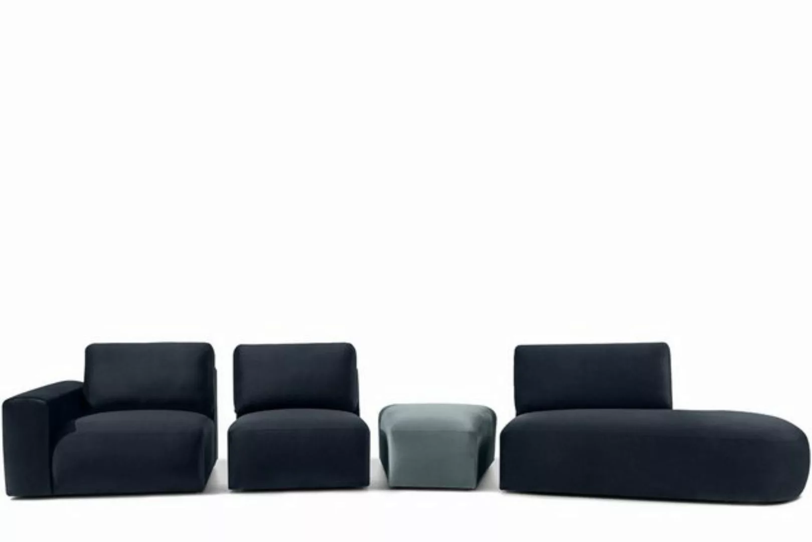 KONSIMO® Ecksofa ZUCCO Ecksofa rechts, 4 Teile, hergestellt in der EU günstig online kaufen