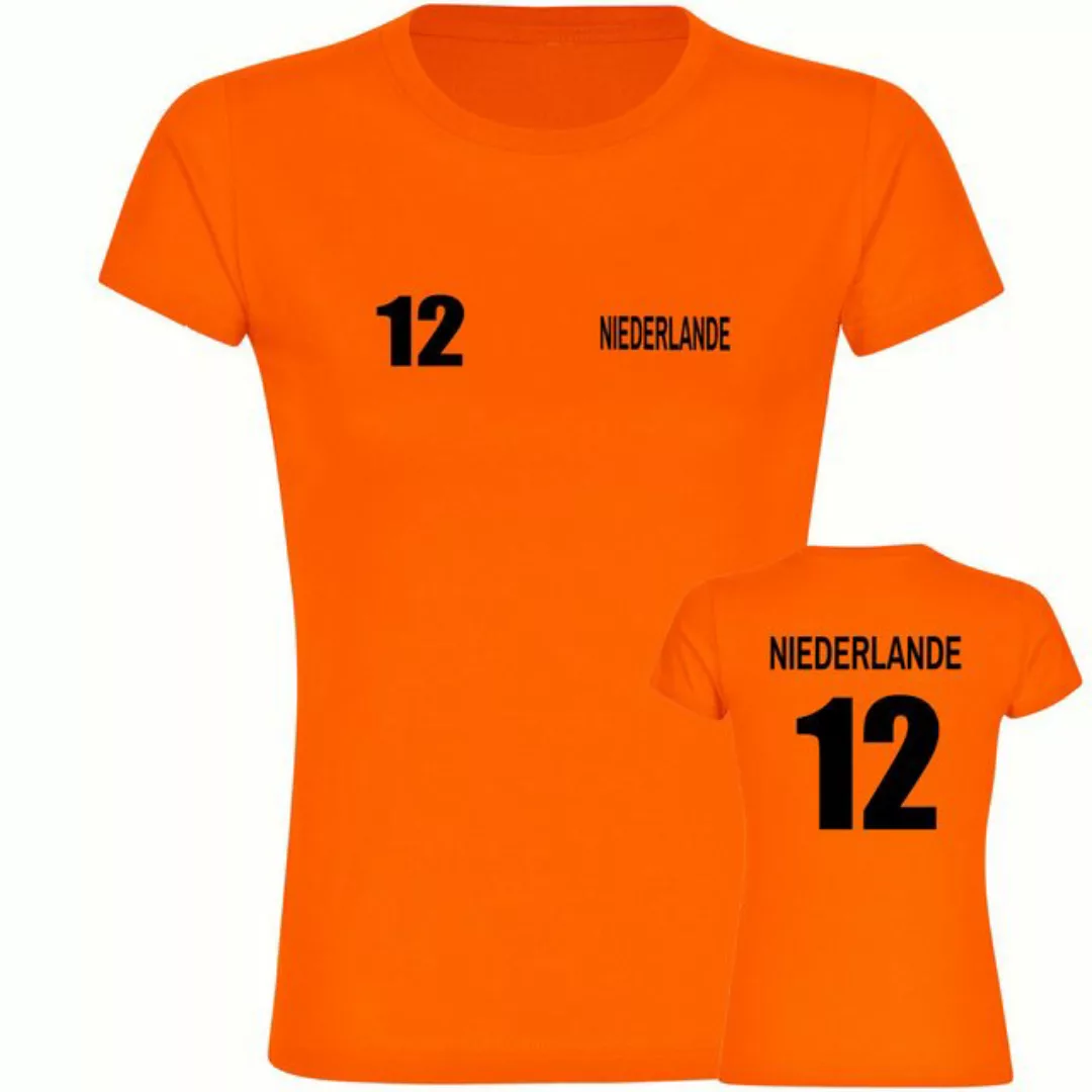 multifanshop T-Shirt Damen Niederlande - Trikot 12 - Frauen günstig online kaufen