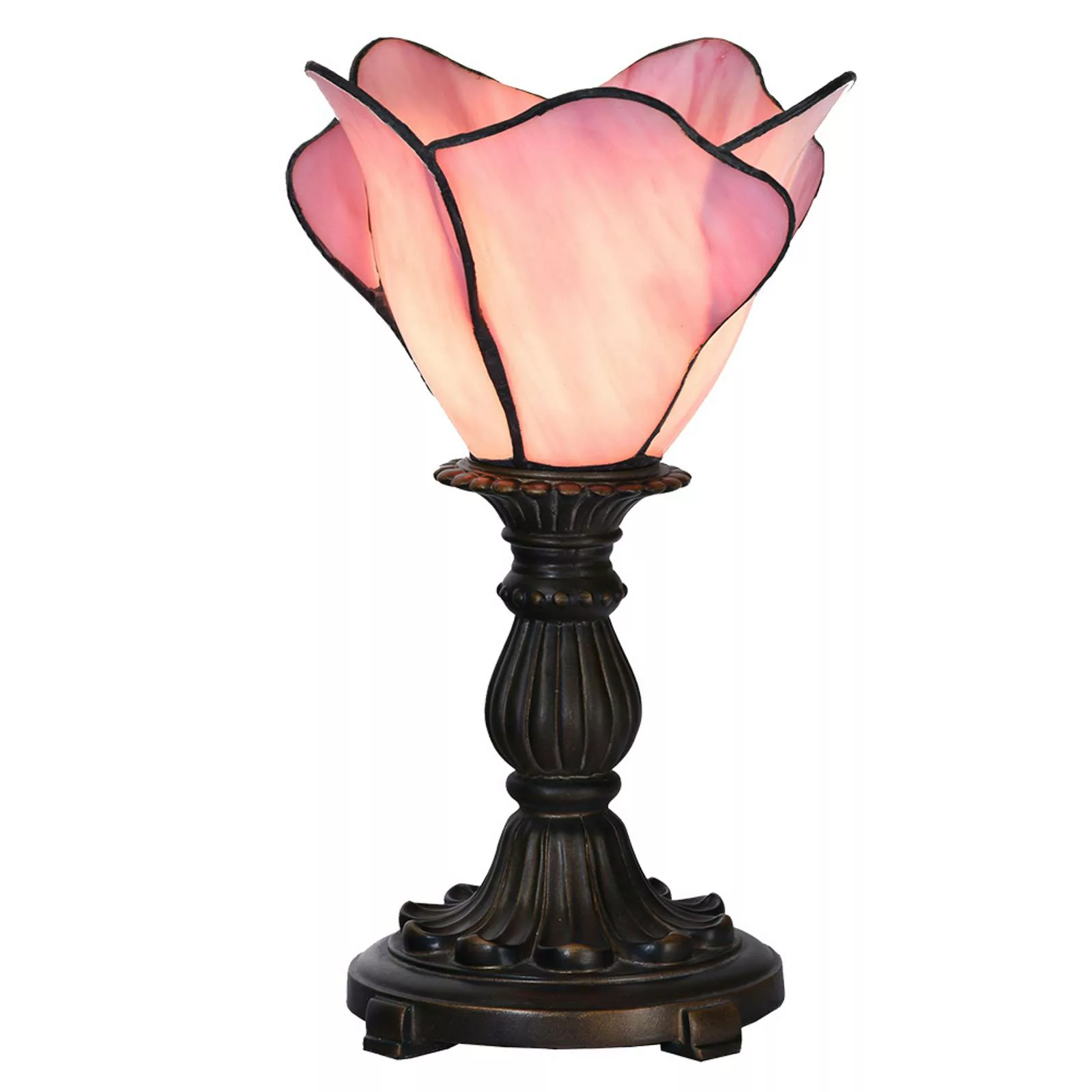 Tischlampe 5LL-6099 in Rosa, Tiffany-Stil günstig online kaufen