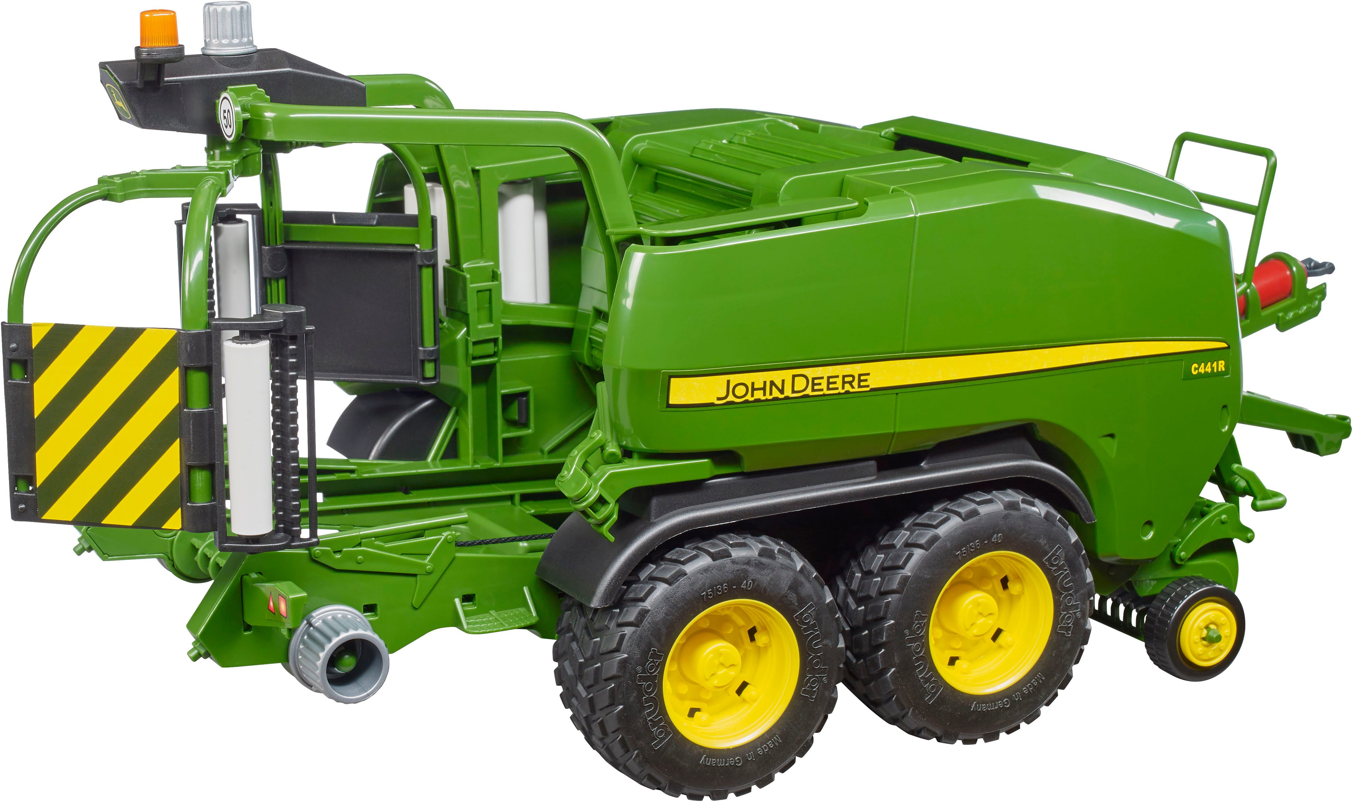Bruder® Spielzeug-Landmaschine John Deere Rundballen Presswickelkombi günstig online kaufen