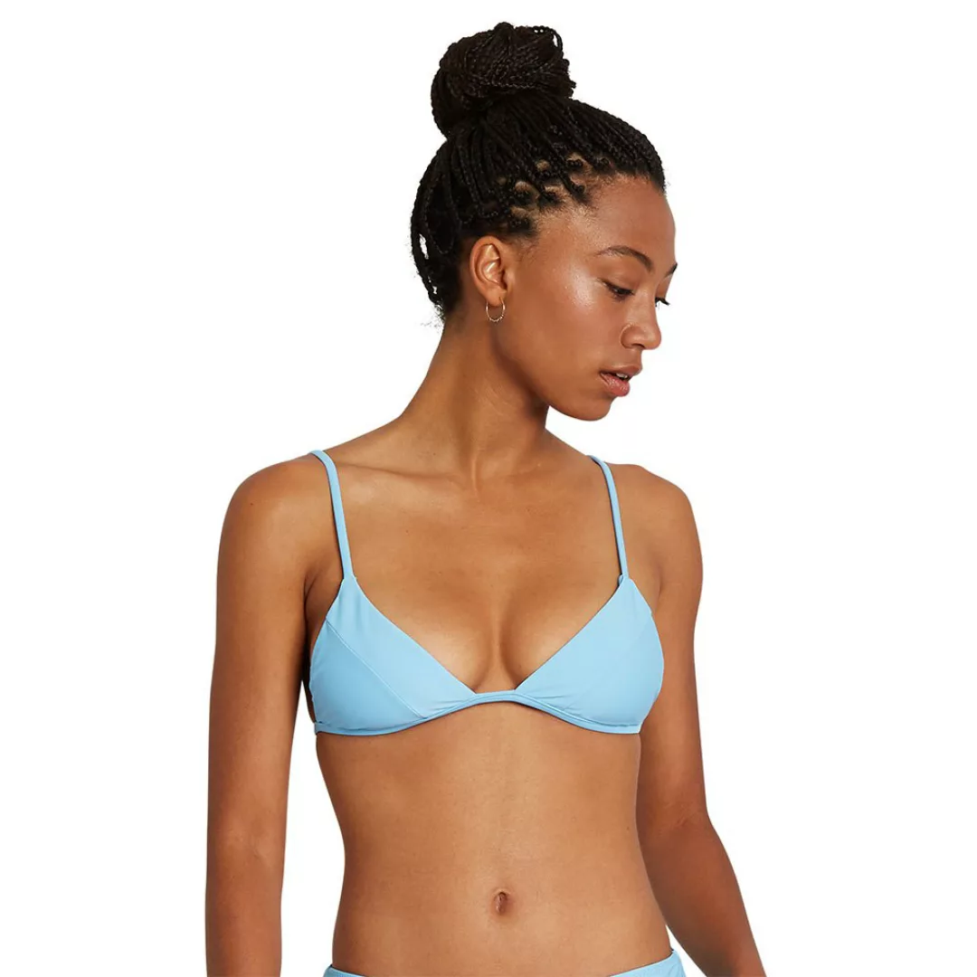 Volcom Simply Solid Tri Bikini Oberteil XS Coastal Blue günstig online kaufen