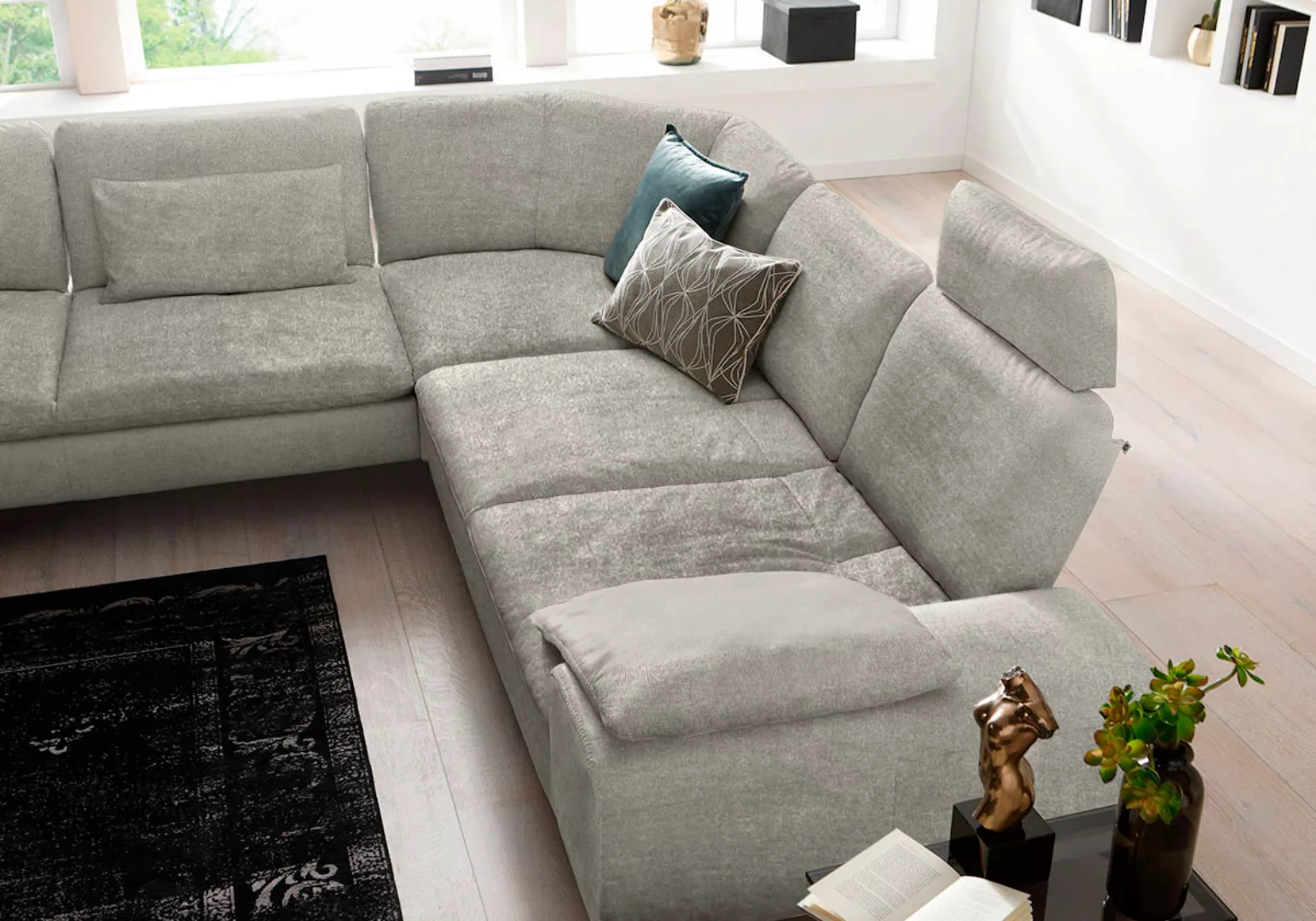 W.SCHILLIG Ecksofa "valentinoo, Designsofa, elegant und bequem, L-Form", (S günstig online kaufen