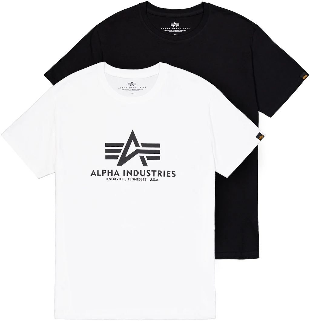 Alpha Industries T-Shirt "Alpha Industries Men - T-Shirts Basic T-Shirt 2 P günstig online kaufen