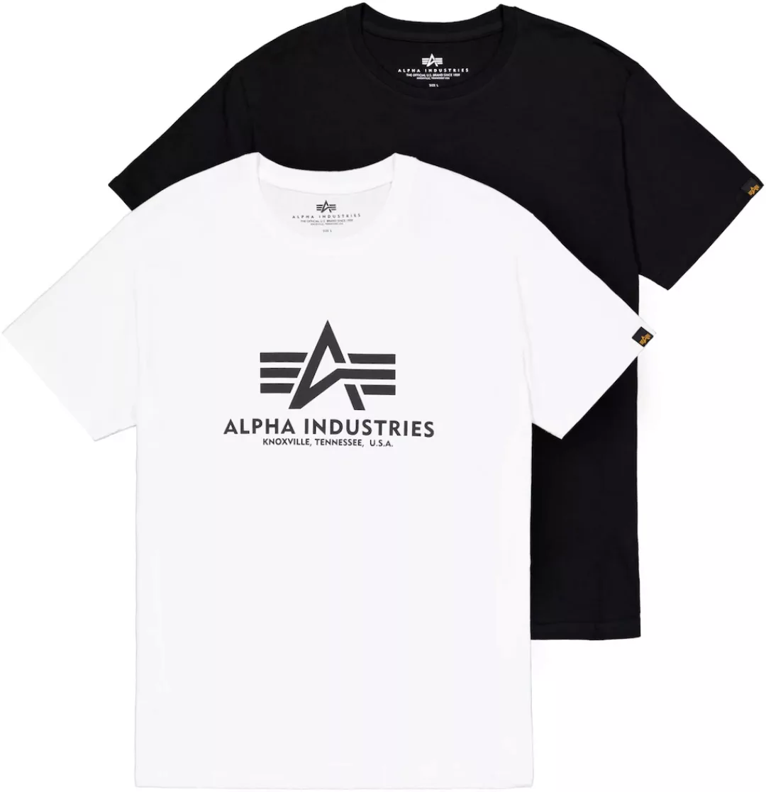 Alpha Industries Rundhalsshirt "Basic T 2 Pack" günstig online kaufen