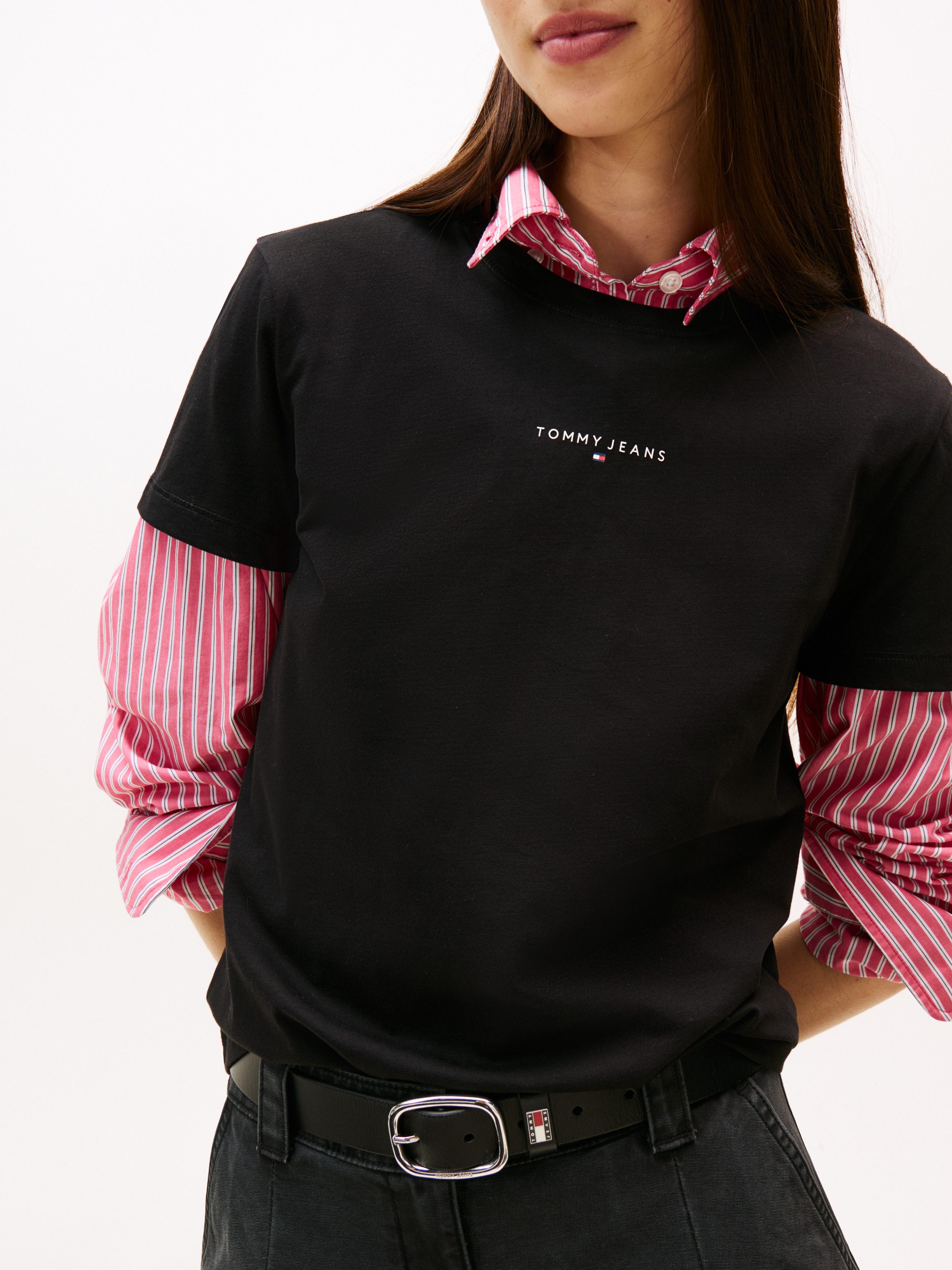 Tommy Jeans Kurzarmshirt TJW REG LINEAR günstig online kaufen