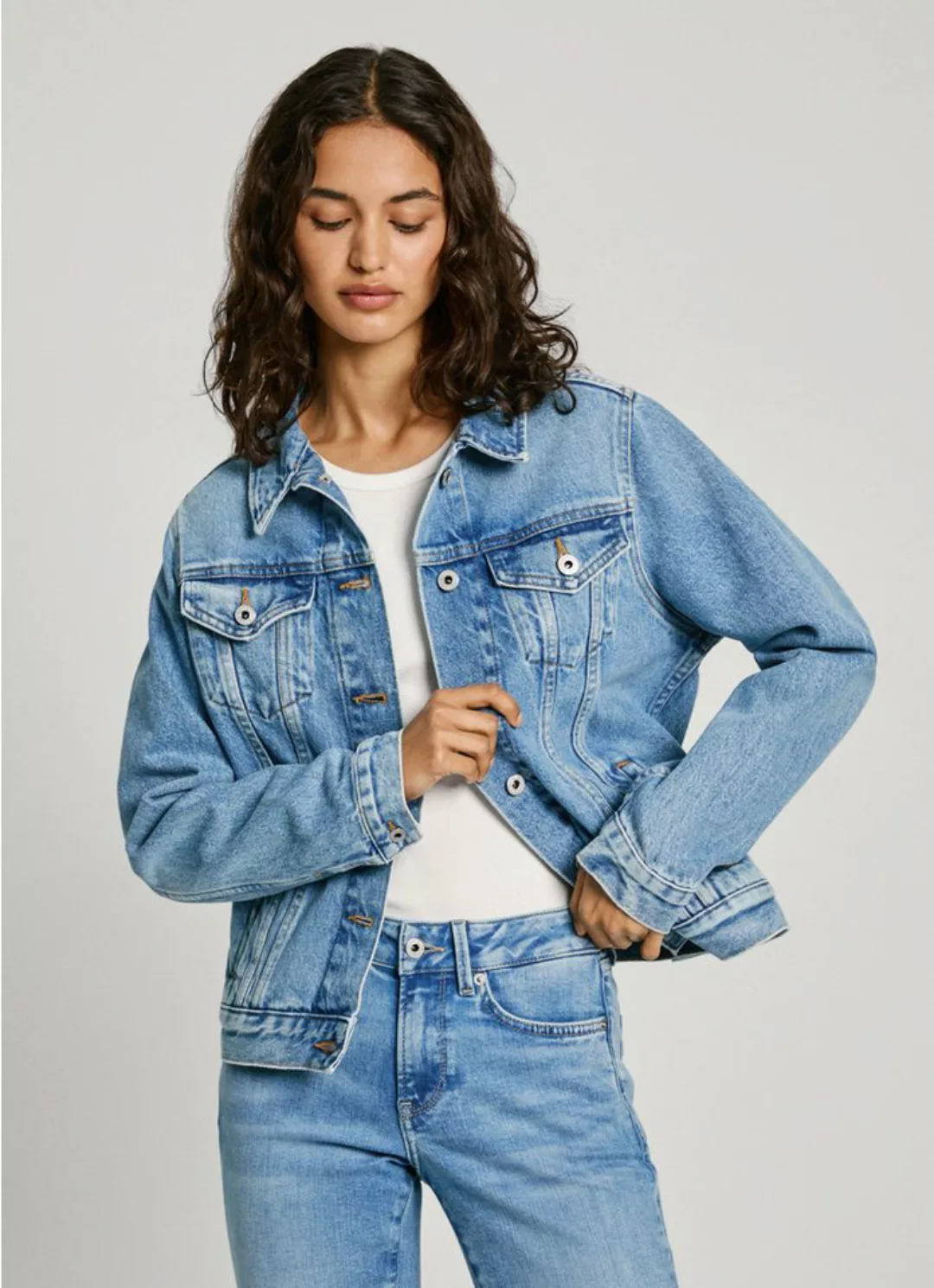 Pepe Jeans Jeansjacke REGULAR JACKET in authentischer Denim-Qualität günstig online kaufen