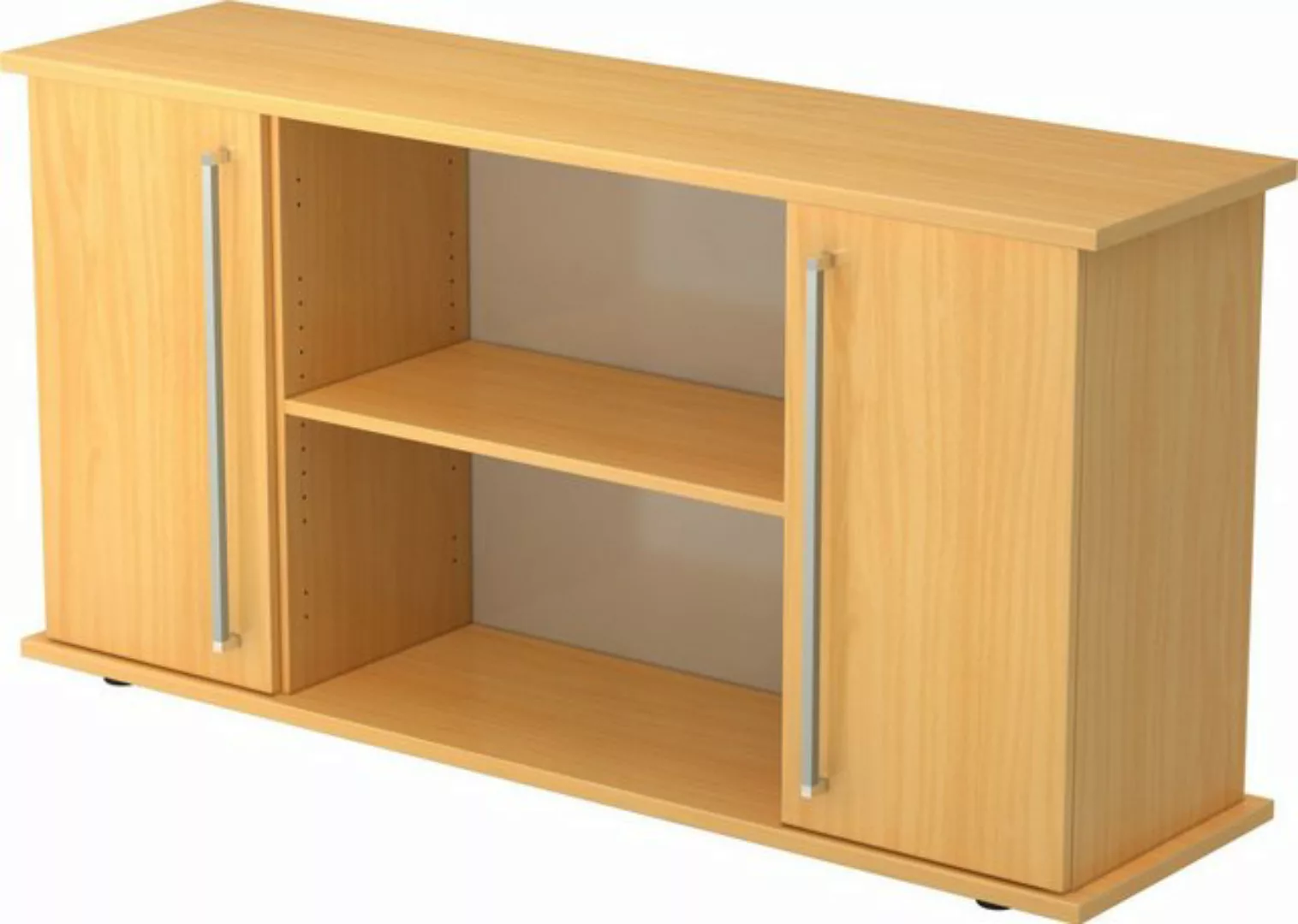 Aktenschrank Sideboard SB 2OH 2 Türen BxTxH 166,1x44,8x84cm Griff CE Buche/ günstig online kaufen