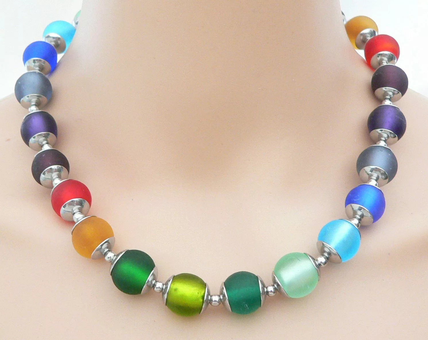 traumschmuck Collier 205e Halskette Lampwork Perlen günstig online kaufen