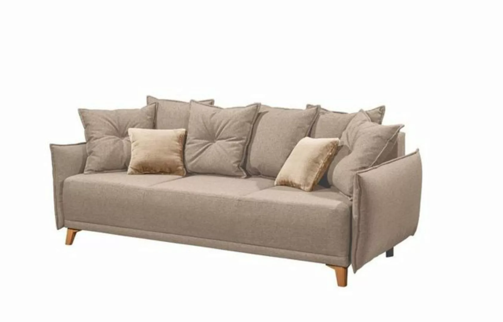 ED EXCITING DESIGN Schlafsofa "Pamplona", mit Bettfunktion, Bettkasten, Rüc günstig online kaufen