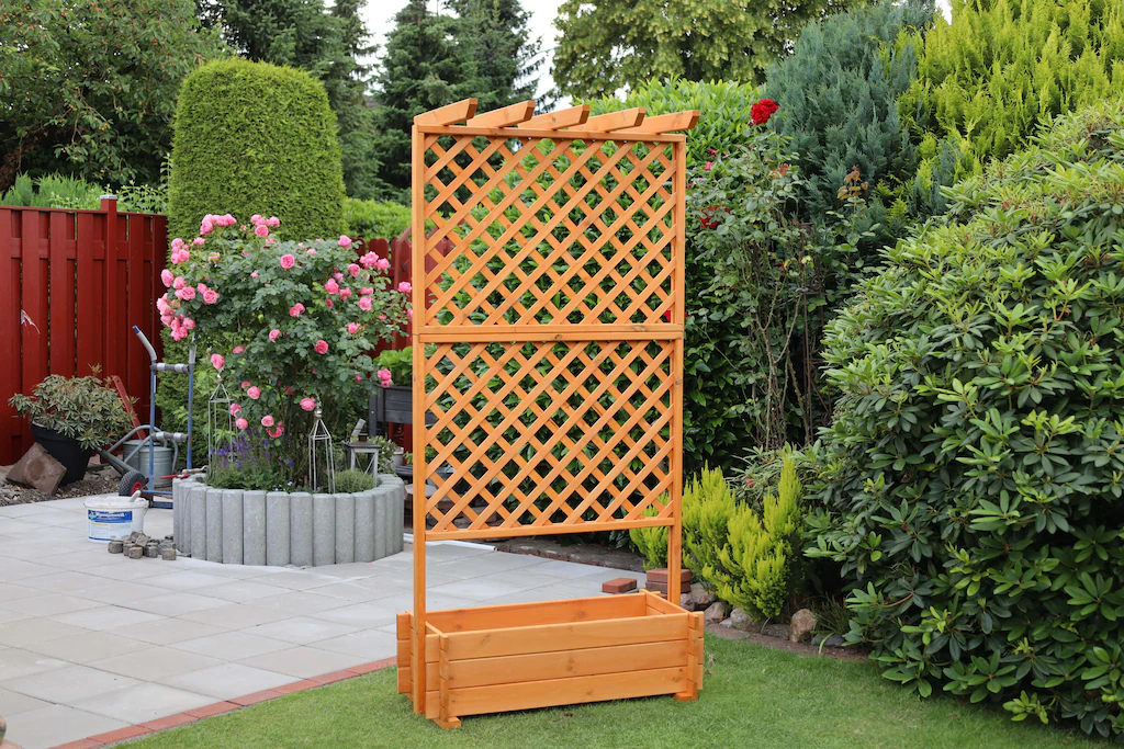 promadino Spalier, Pergola mit Pflanzkasten, BxTxH: 102x65x200 cm günstig online kaufen