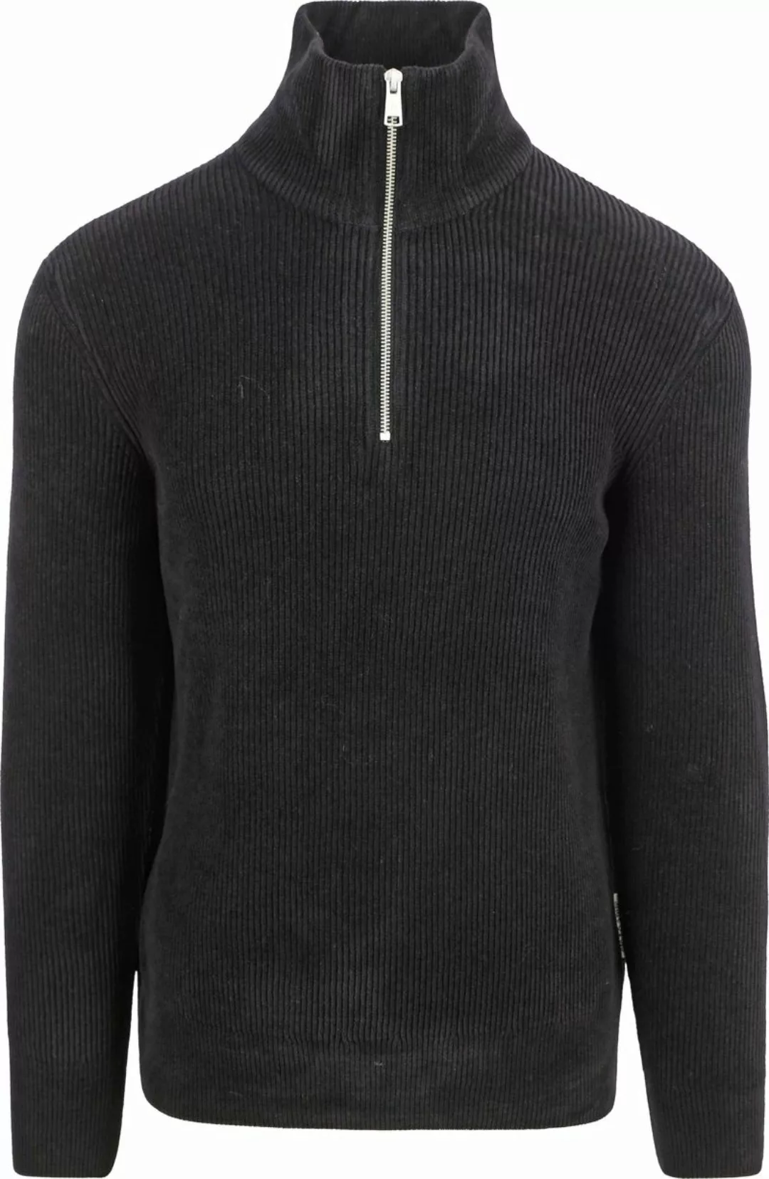 Marc O'Polo Half Zip Pullover Corduroy Schwarz - Größe L günstig online kaufen