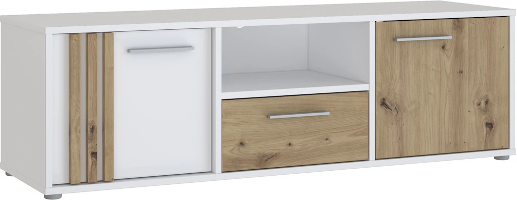 FORTE Lowboard "Cardigan TV-Board, TV-Schrank", TV-Board, 2 farbig, Staurau günstig online kaufen