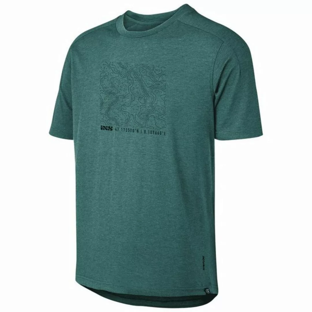 IXS T-Shirt Flow Tech Tee Contour everglade (1-tlg) günstig online kaufen