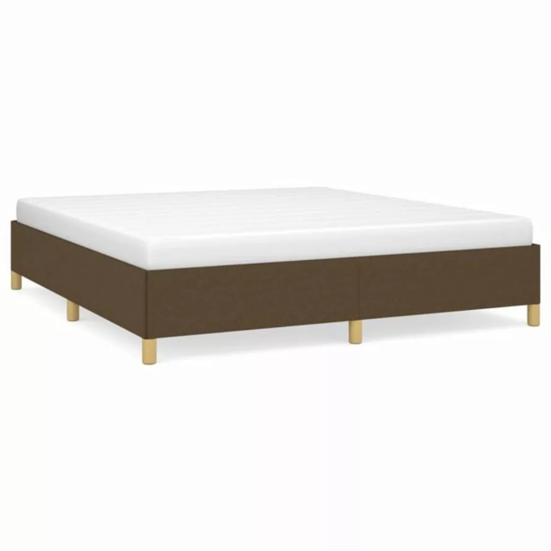 Vidaxl Boxspringbett Dunkelbraun 160x200 Cm Stoff günstig online kaufen