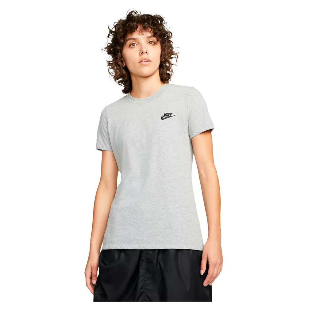 Nike Sportswear Club Kurzarm T-shirt XS Dk Grey Heather / Black günstig online kaufen