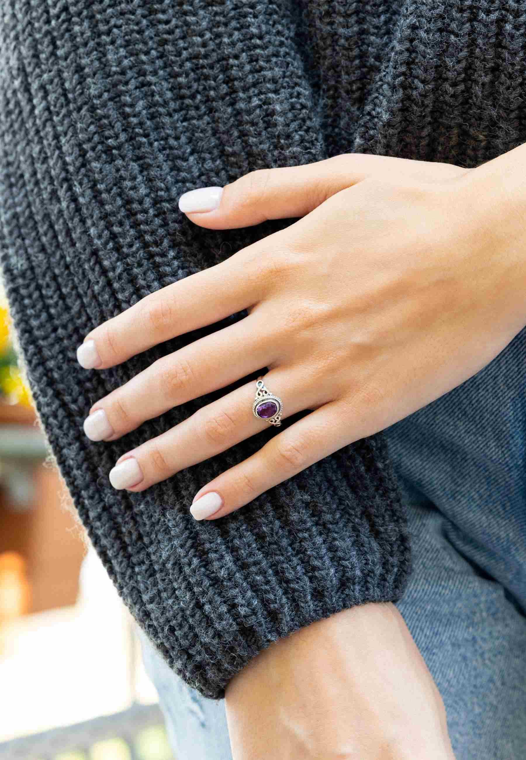 mantraroma Silberring BAGHIMI oval aus 925 günstig online kaufen