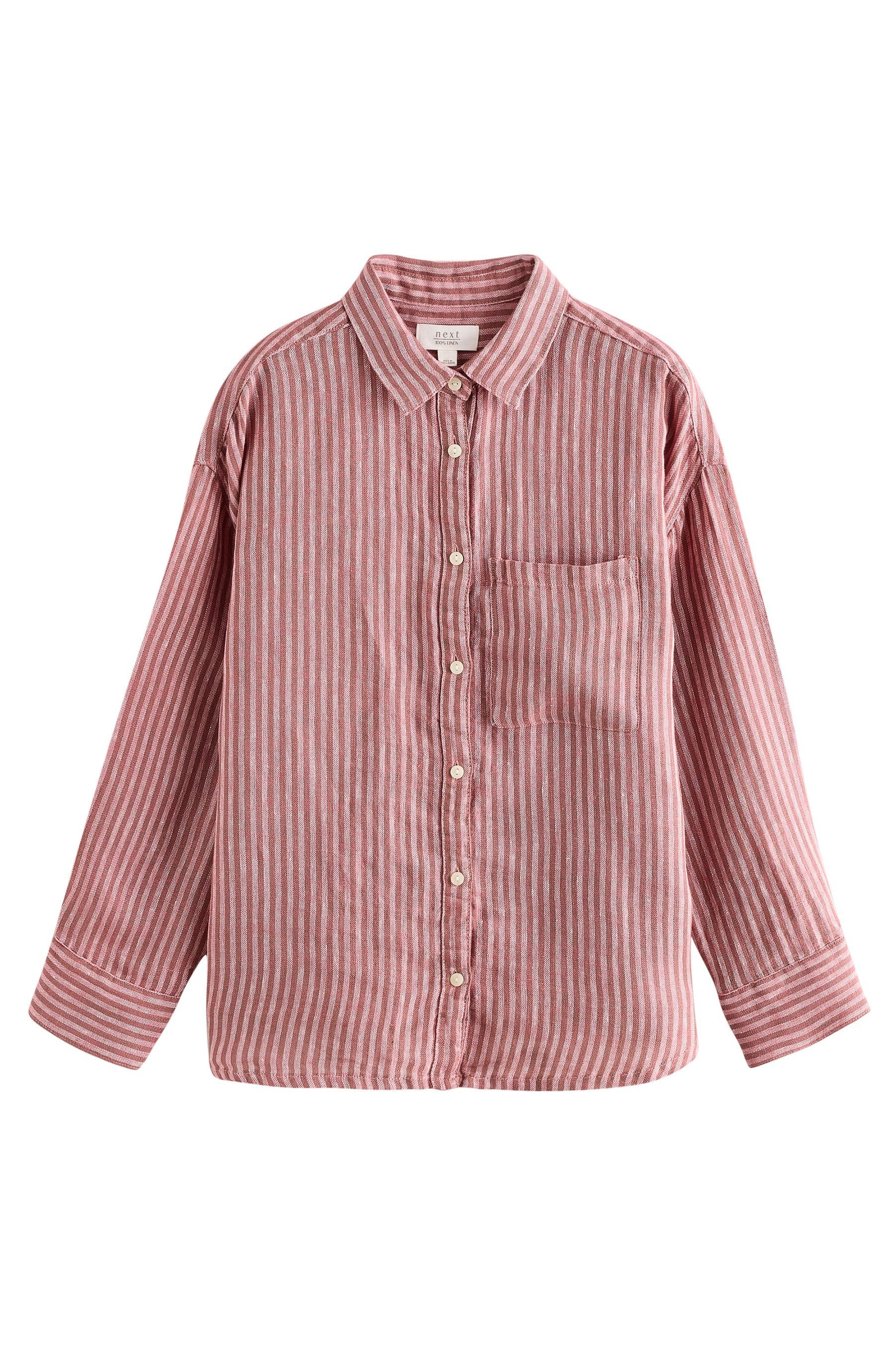 Next Langarmbluse Bluse aus 100 % Leinen günstig online kaufen