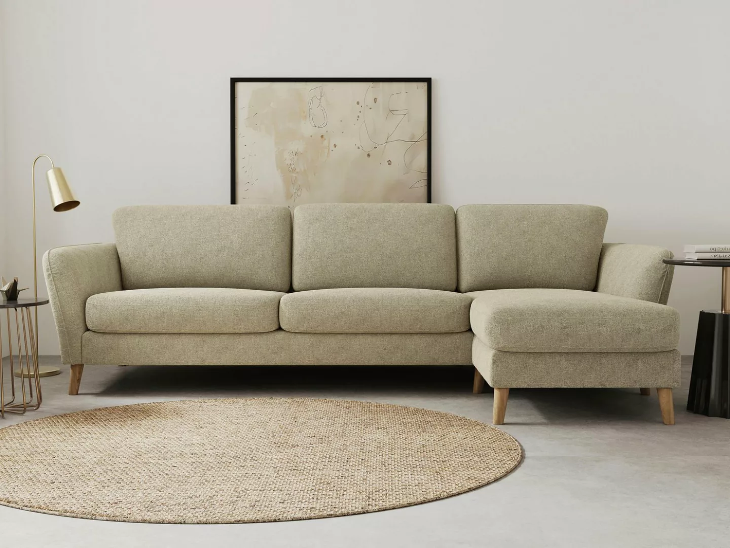 Home affaire Ecksofa MARSEILLE (279/152cm),L-Form, Rec. rechts/links, Massi günstig online kaufen