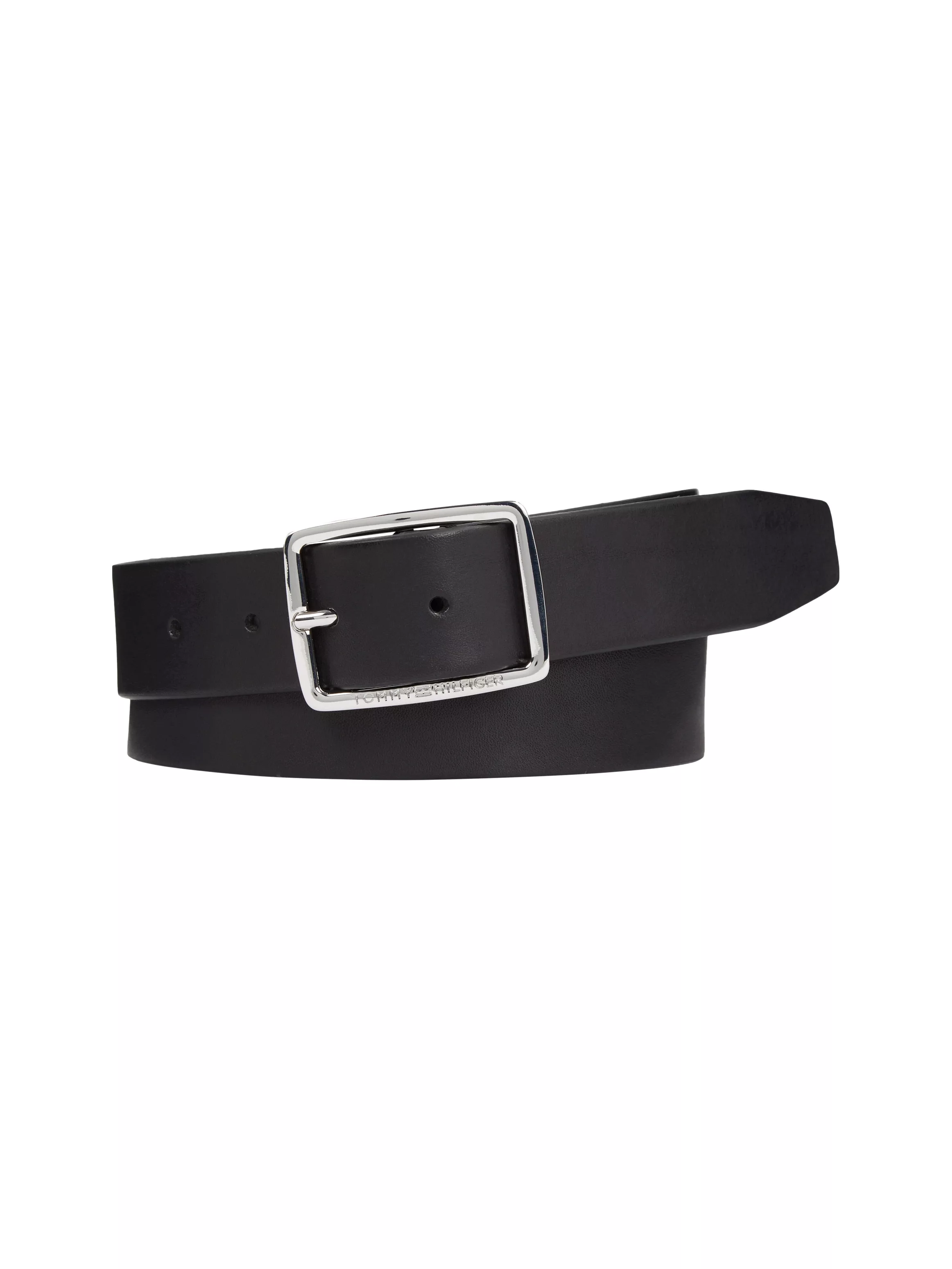 Tommy Hilfiger Ledergürtel "New Buckle", mit glänzender Logo-Schnalle günstig online kaufen