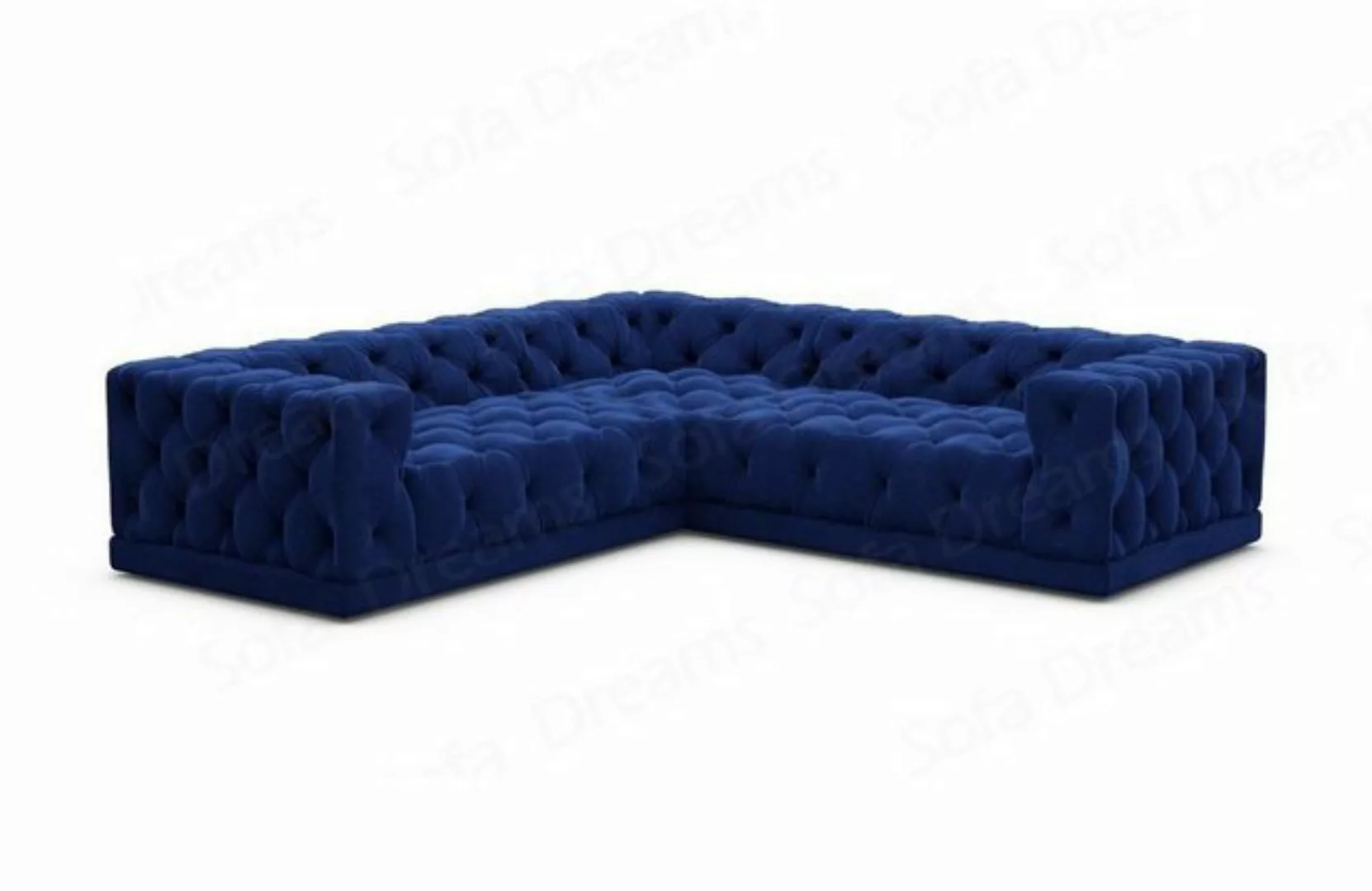 Sofa Dreams Ecksofa Polster Designer Samt Stoff Sofa Palma L Form Stoffsofa günstig online kaufen