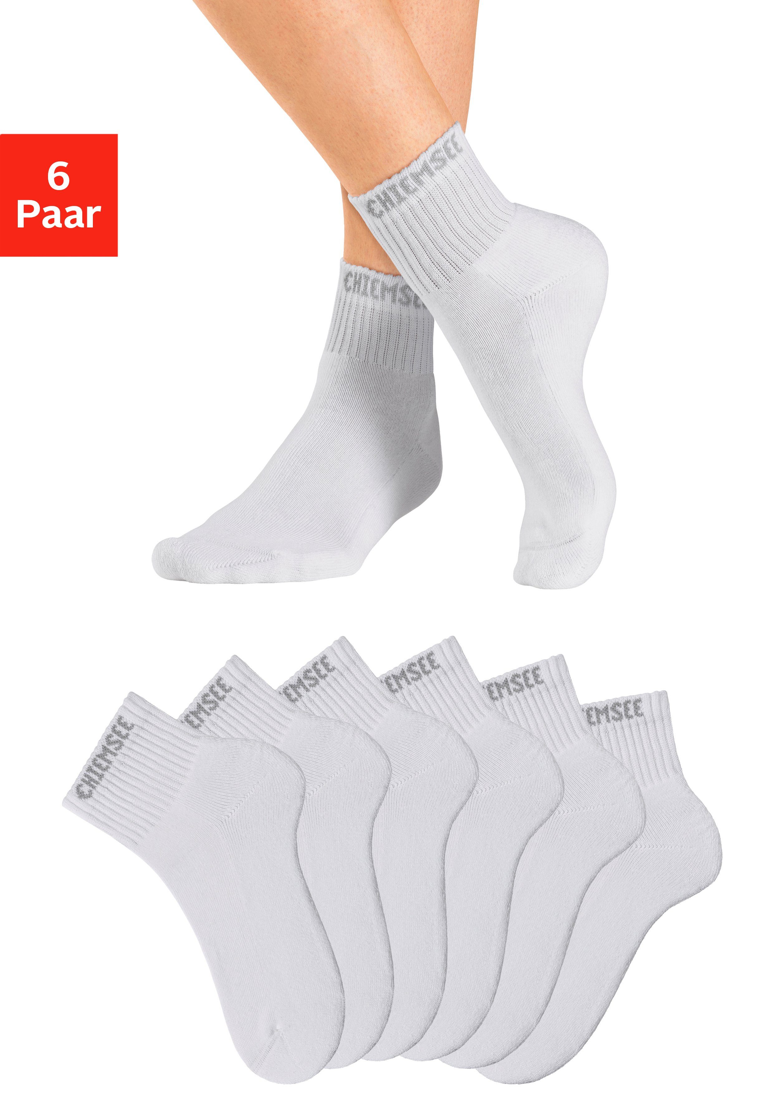 Chiemsee Kurzsocken, (Packung, 6 Paar), mit eingestricktem Markennamen günstig online kaufen